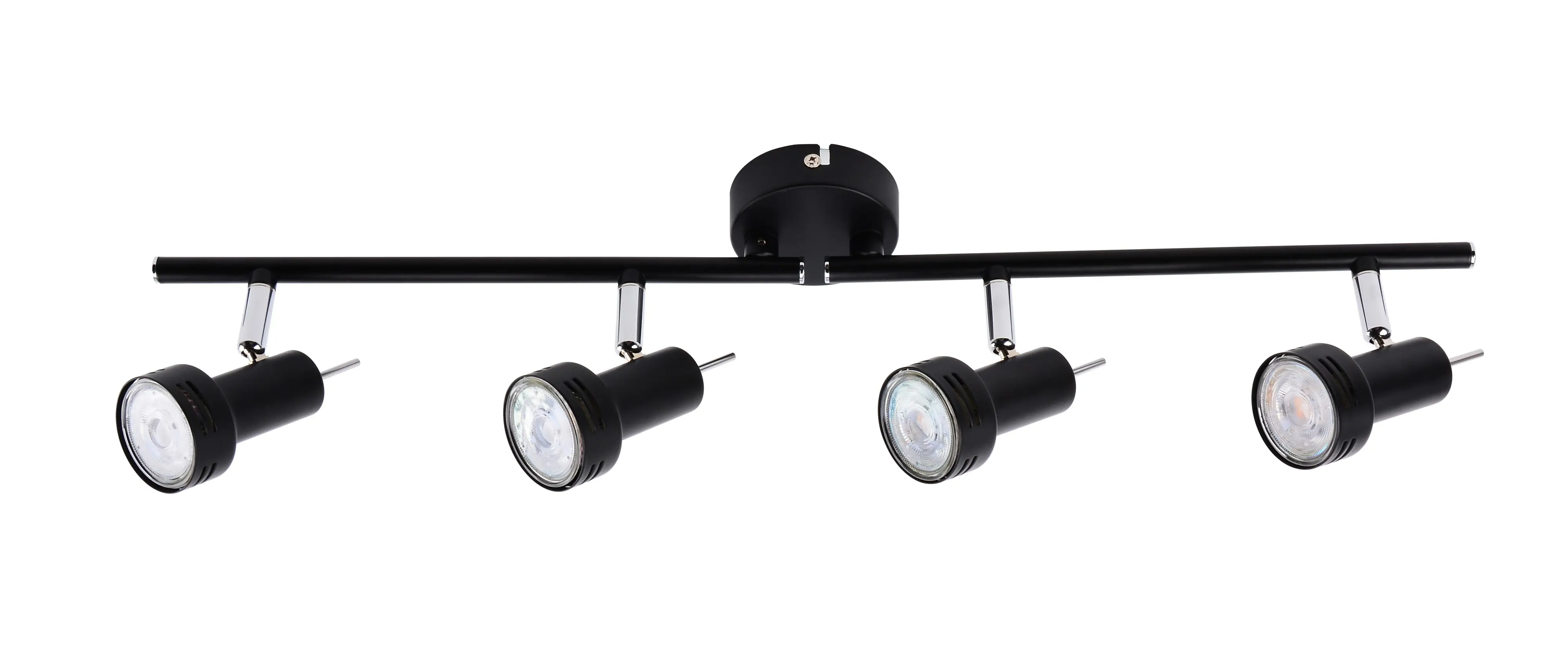 Primaster Deckenstrahler 4er LED Spot New York GU10 8 x 62 x 14 cm schwarz  Primaster Deckenstrahler 4er LED Spot New York GU10 8 x 62 x 14 cm schwarz