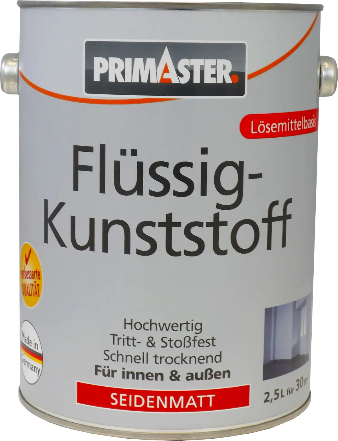 Primaster Premium Flüssigkunststoff RAL 7035 2,5 L lichtgrau seidenmatt Primaster Premium Flüssigkunststoff RAL 7035 2,5 L lichtgrau seidenmatt