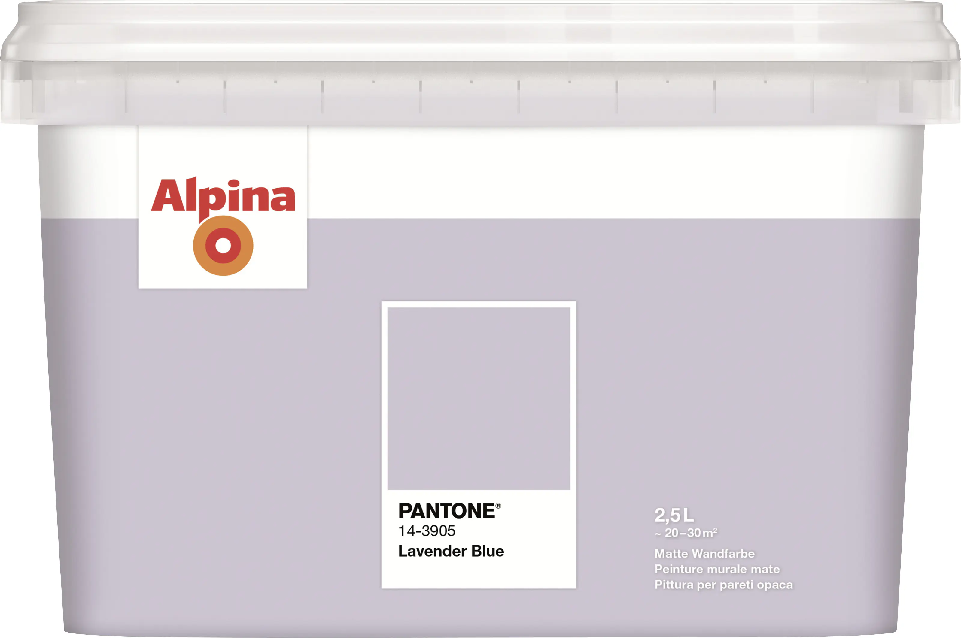 Alpina Wandfarbe Pantone matt lavender blue 2,5 L