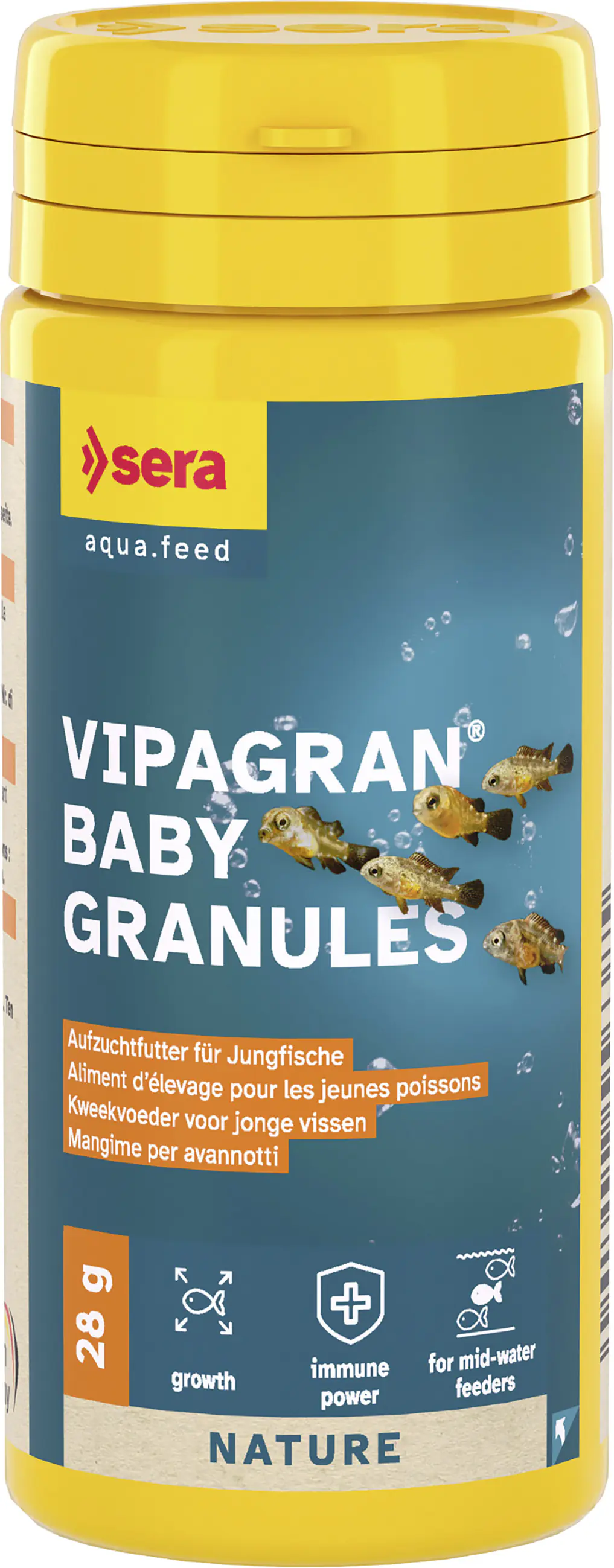 Sera Fischfutter zur Aufzucht Vipagran Baby Granulat 50 ml