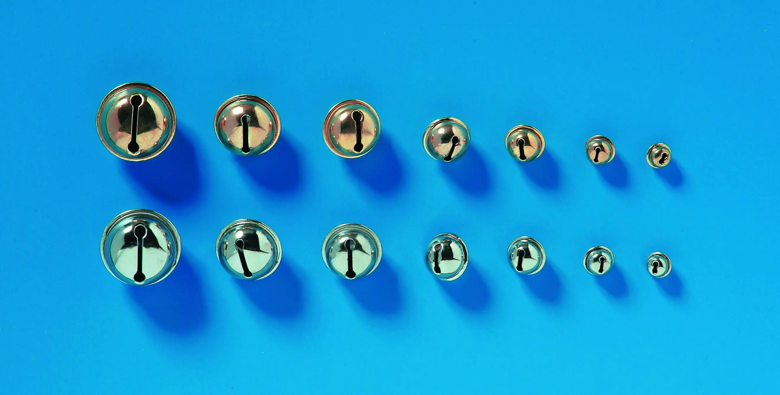 Glorex Rollenglöckchen12 mm goldfarben, 10 Stück