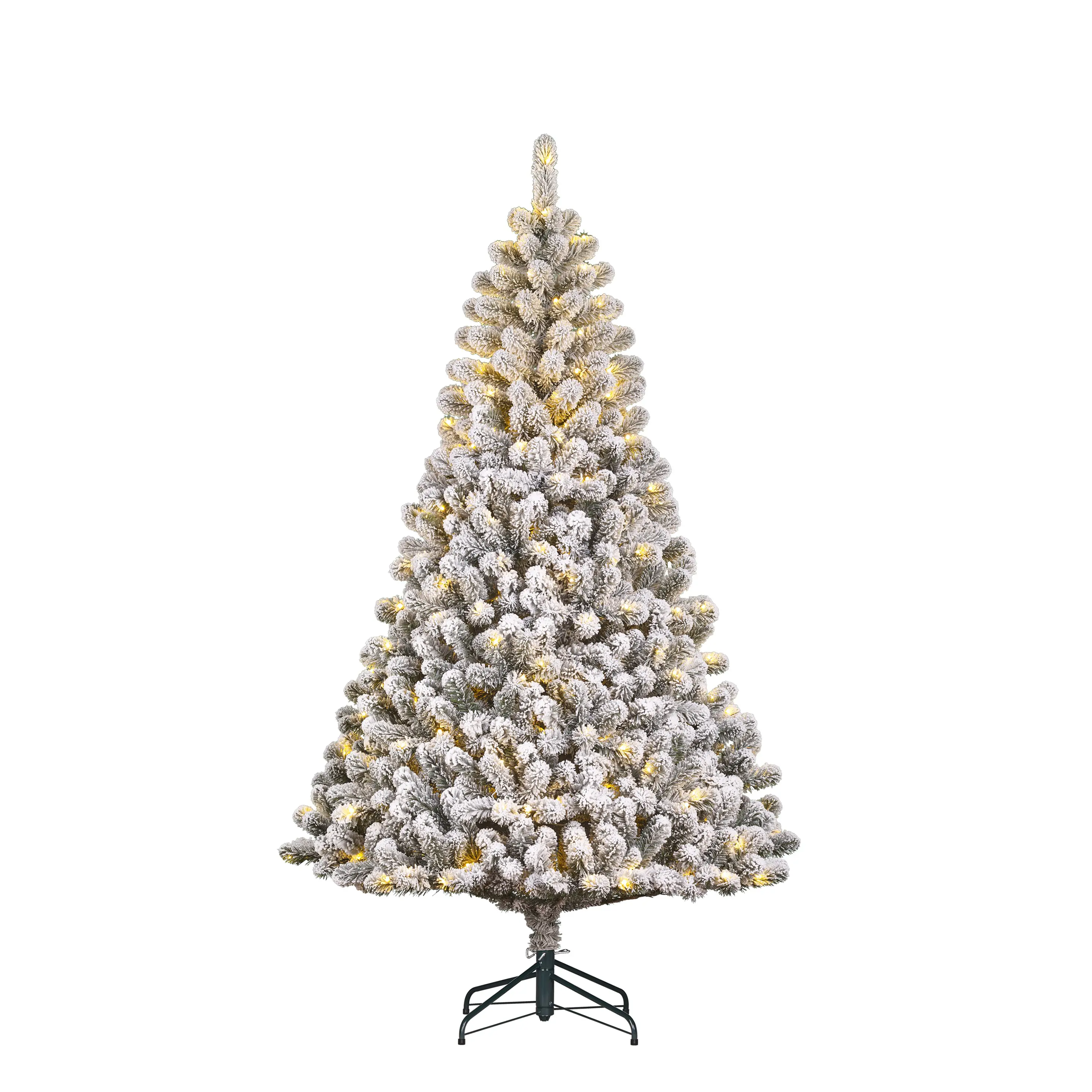 Black Box Trees Weihnachtsbaum Charlton beleuchtet mit Timer 215 cm grün frosted