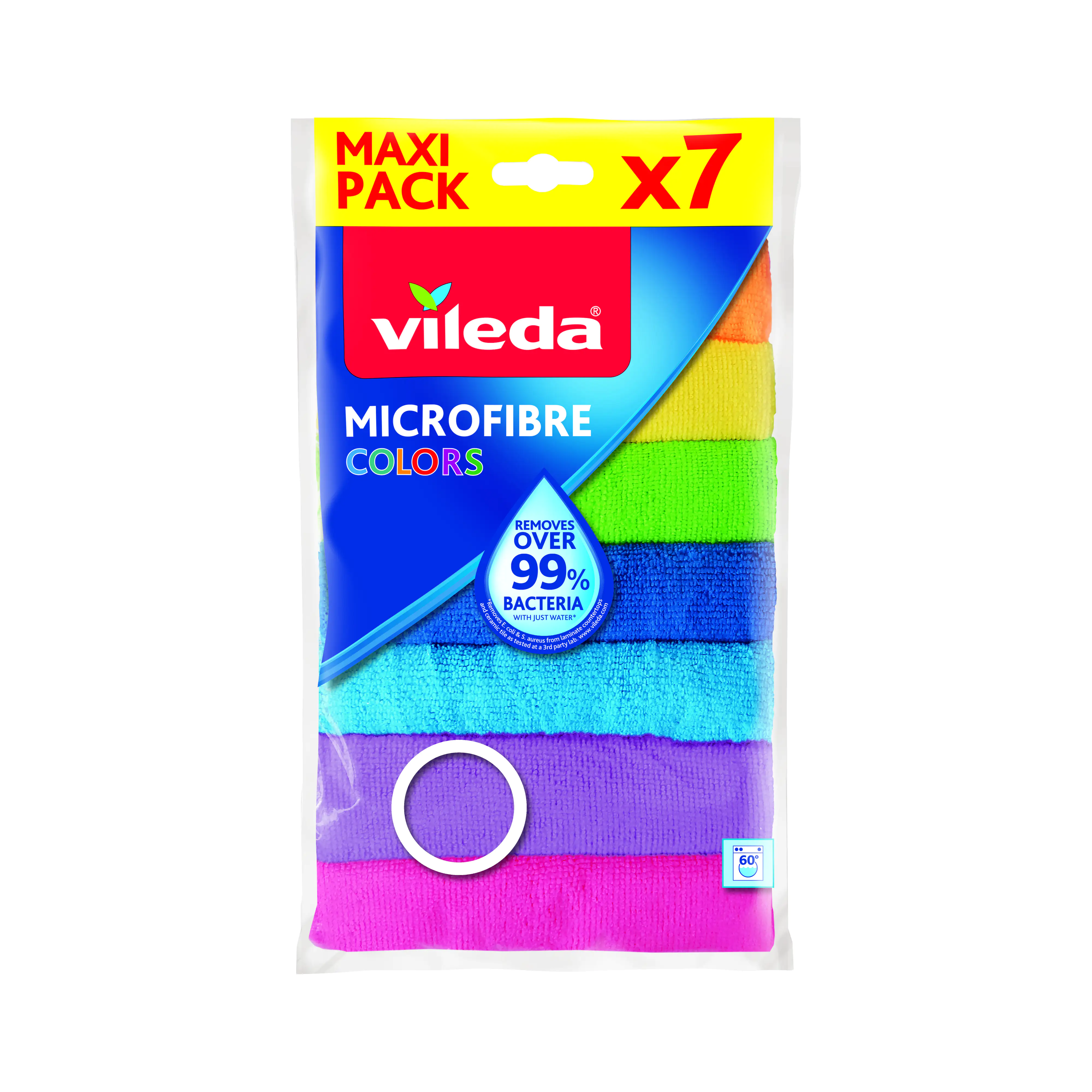 Vileda Mikrofaser Allzwecktuch Colors XXL 7-er Pack 30 x 30 cm Vileda Mikrofaser Allzwecktuch Colors XXL 7-er Pack 30 x 30 cm