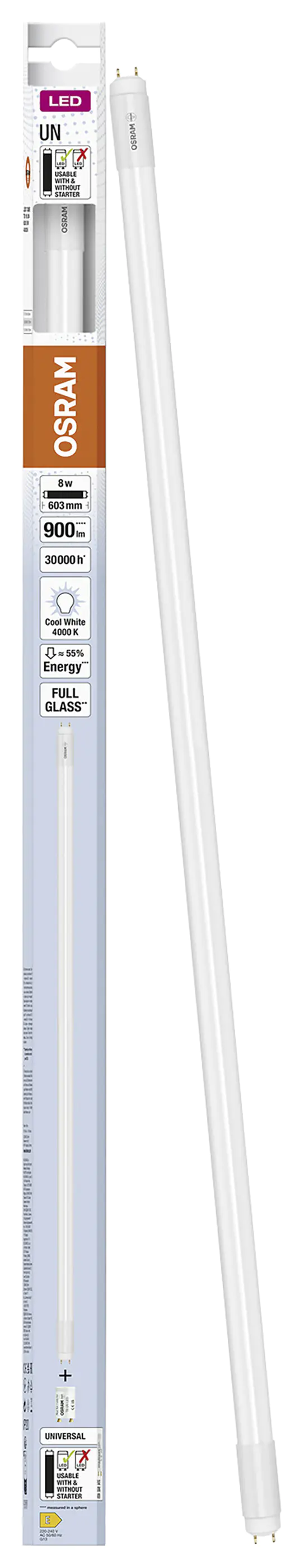 Osram LED Röhre T8 60 cm G13 8 W neutralweiß Osram LED Röhre T8 60 cm G13 8 W neutralweiß