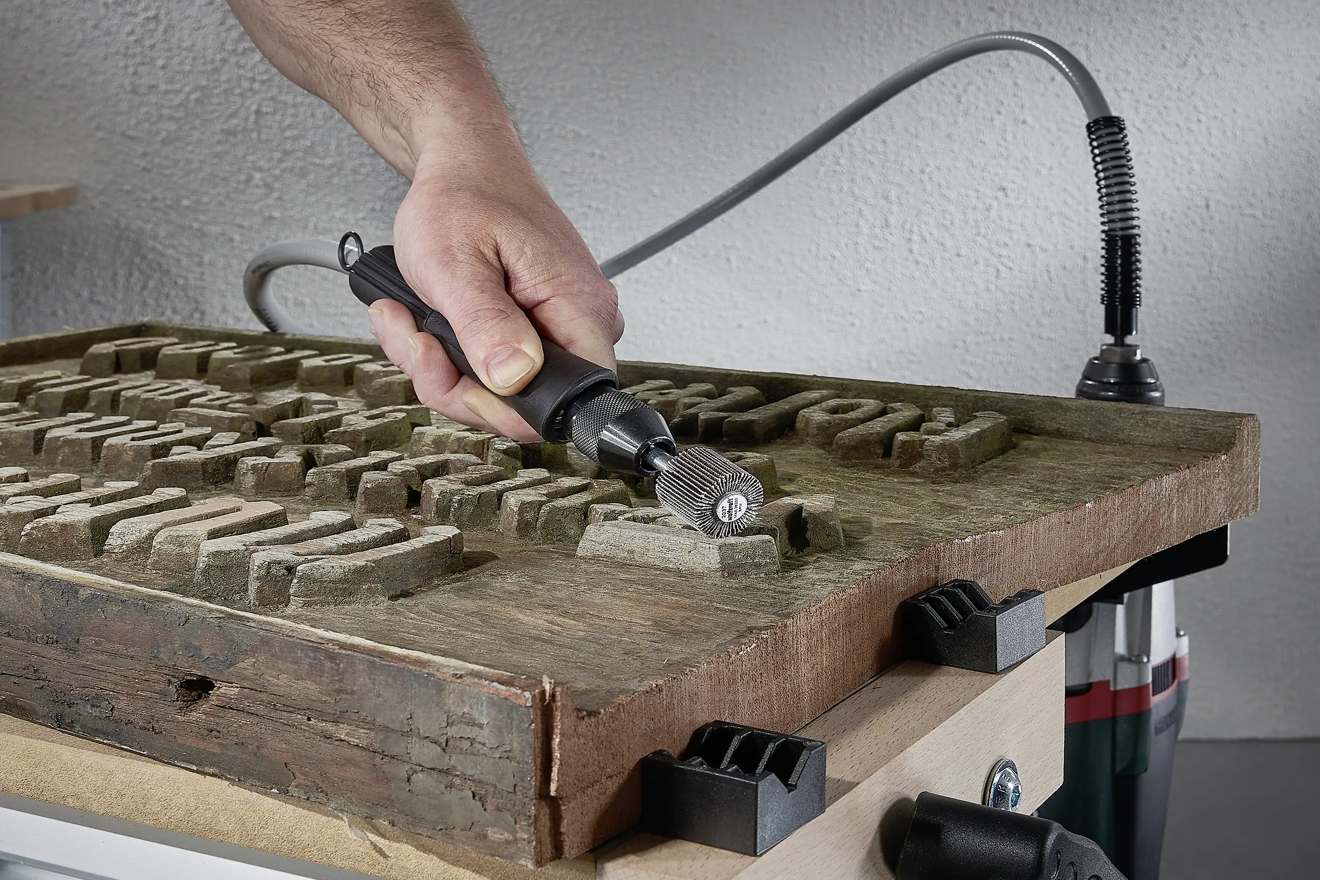 Wolfcraft Biegsame Welle Bohrfutter 6 mm, Länge 1300 mm