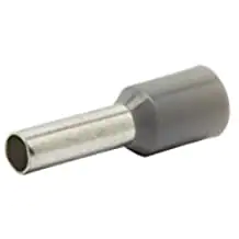 Isolierte Aderendhülse 4 mm² grau, Inhalt 50 Stück