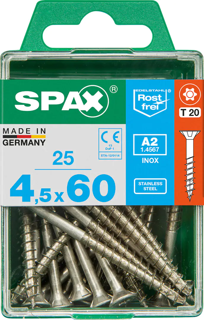 Spax Universalschrauben 4.5 x 60 mm TX 20 - 25 Stk.