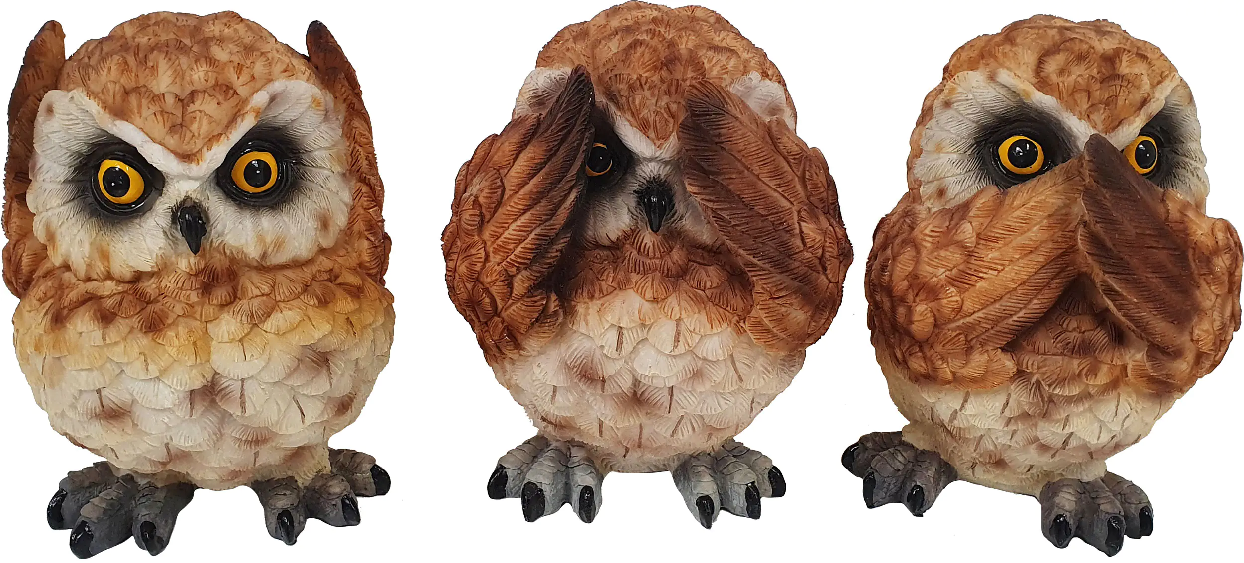 4250486194526 Dekofigur Eule 3 Motive 12 x 10 x 8 cm
