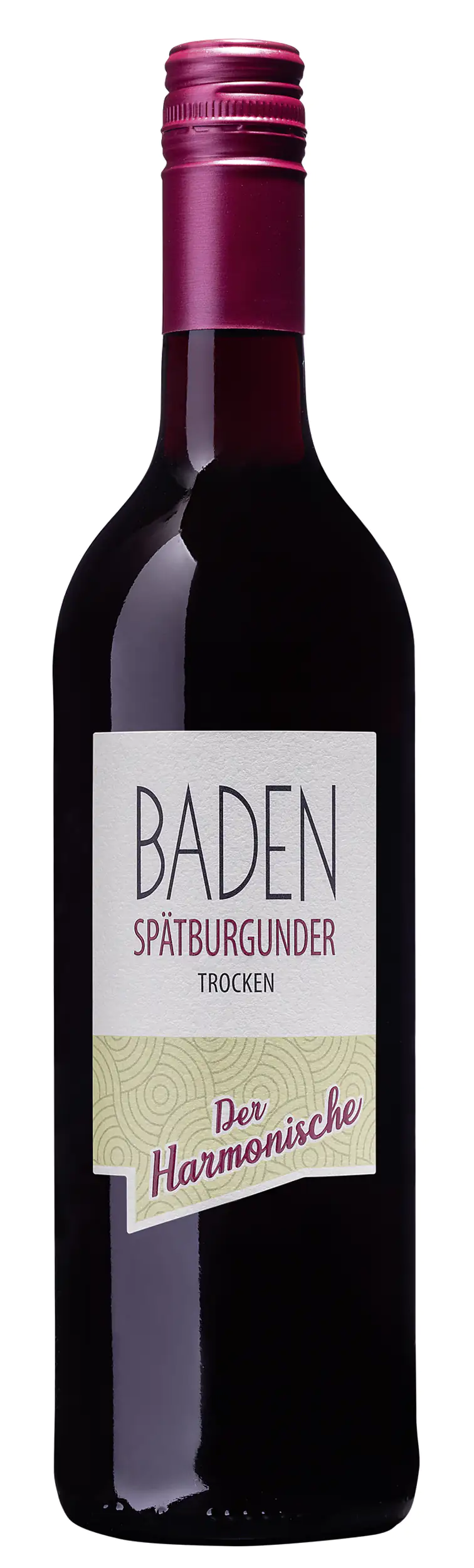 Baden Rotwein Spätburgunder QW trocken Der Harmonische 0,75 l