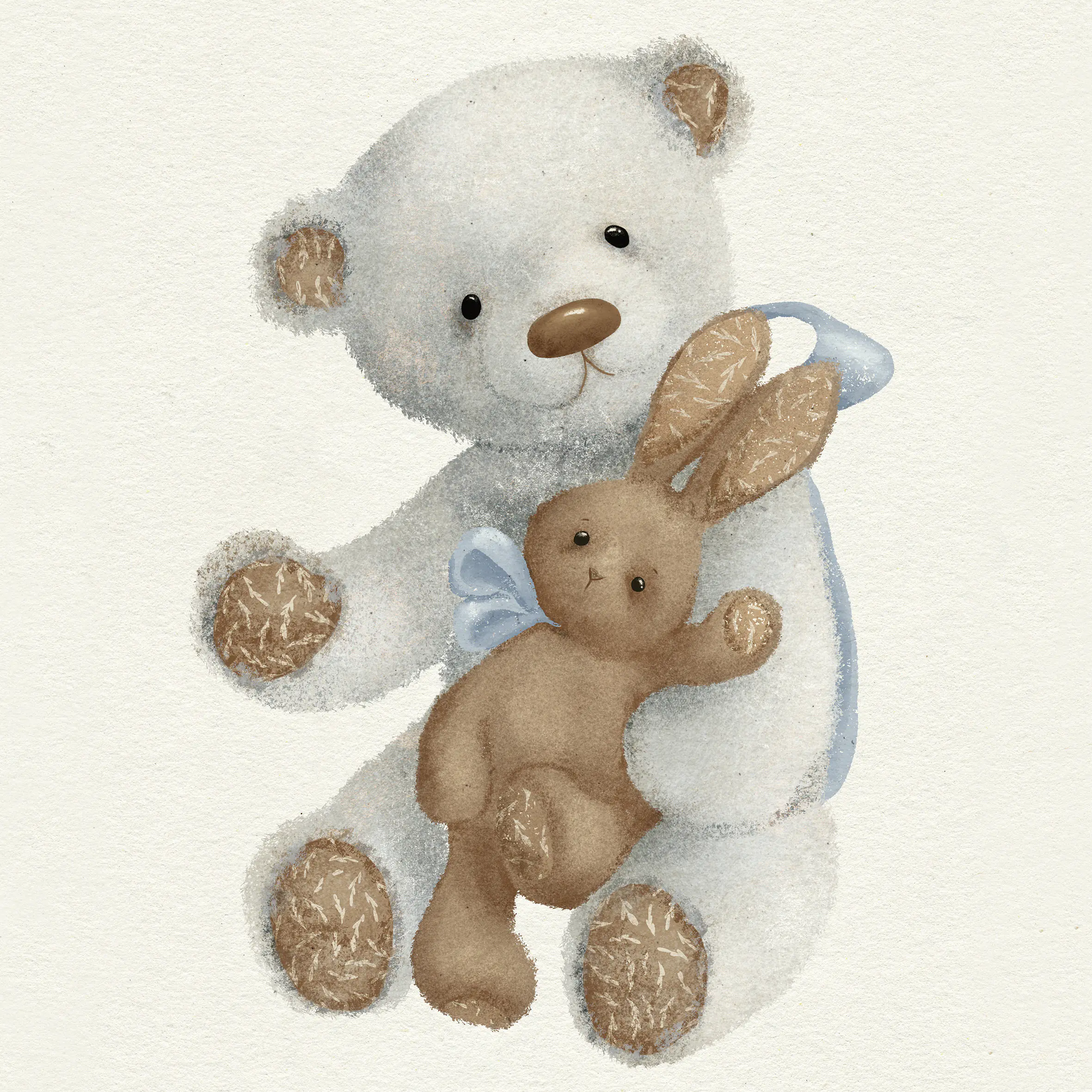 Keilrahmenbild Teddybär 30 x 30 cm