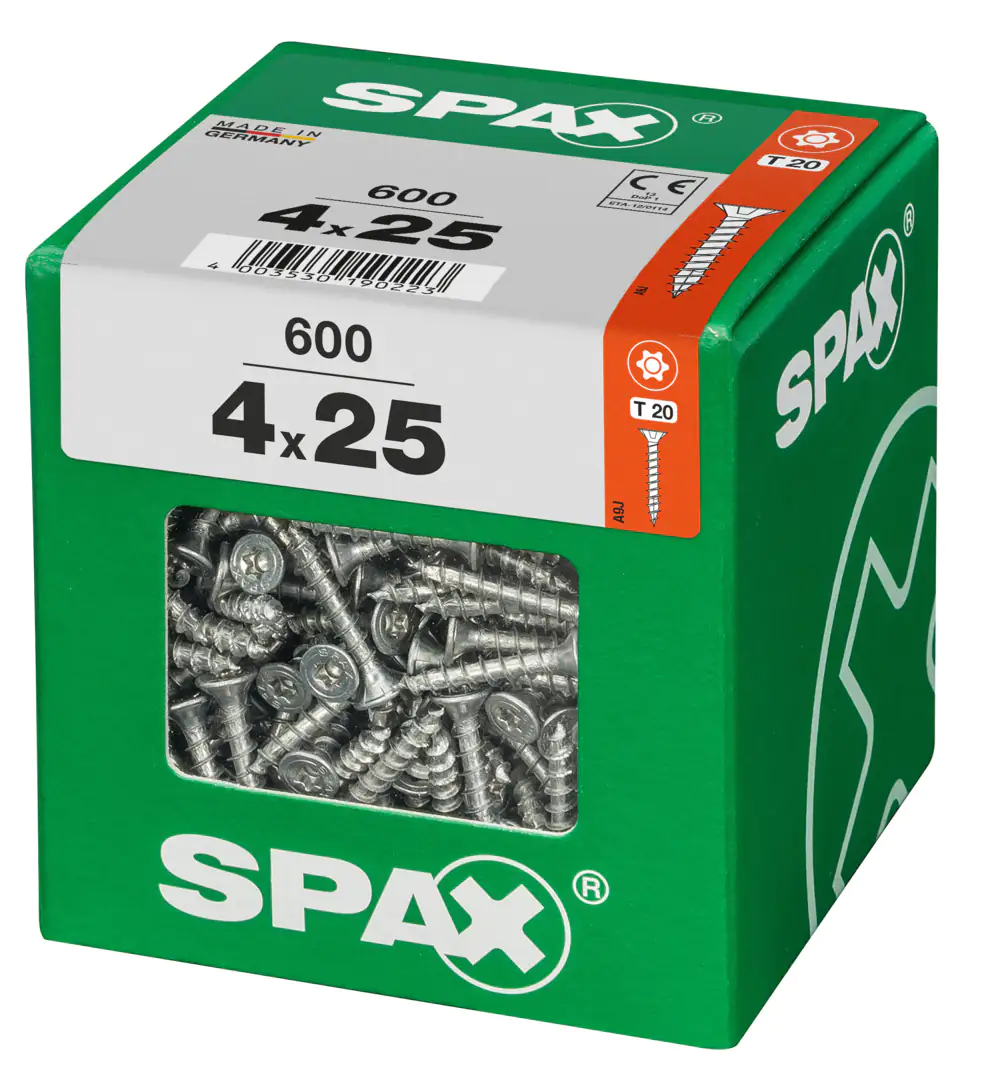 Spax Universalschrauben 4.0 x 25 mm TX 20 - 600 Stk.