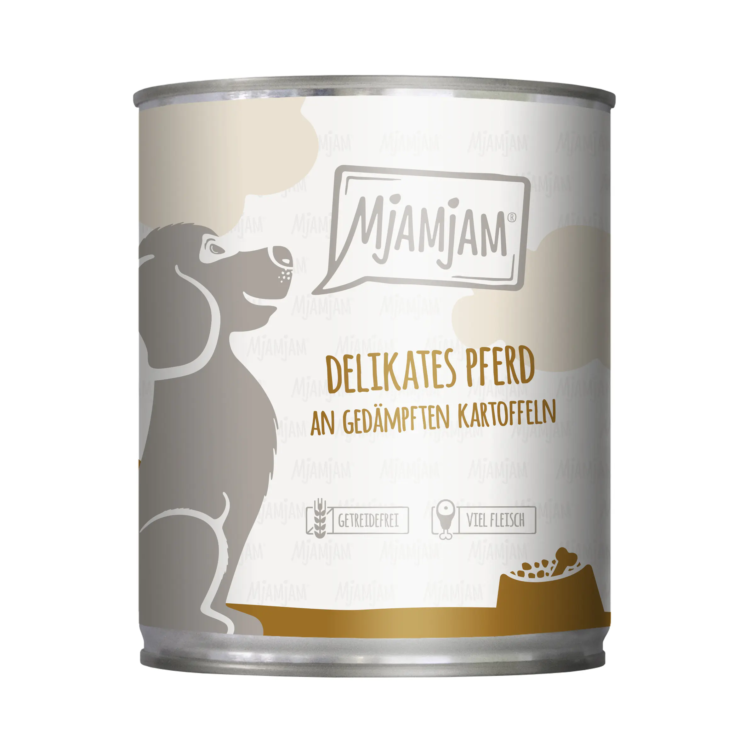 MjAMjAM Hundenassfutter Adult getreidefrei 800 g Pferd & Kartoffel