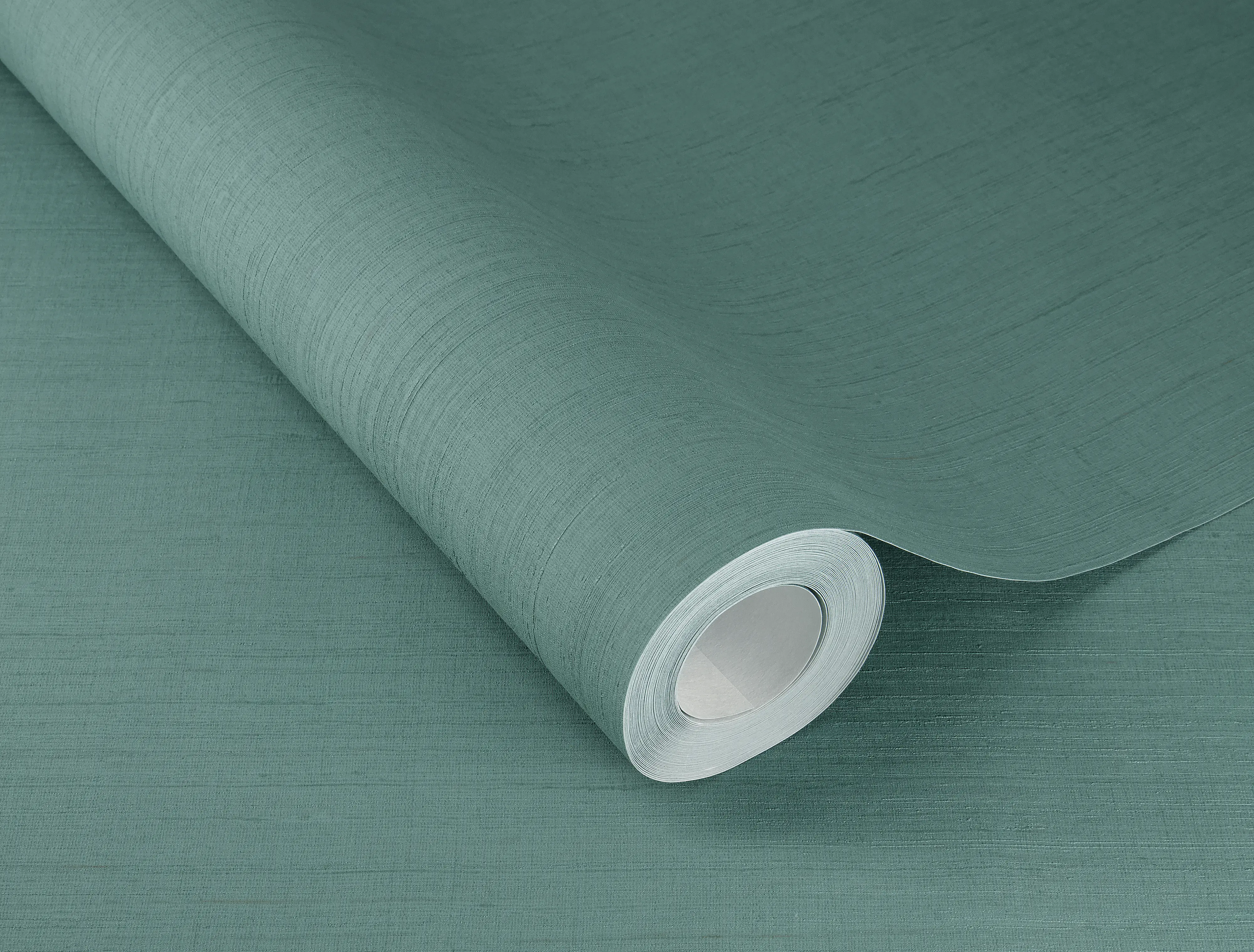 Rasch Vliestapete 746174 Grün-Opalgrün hell Uni 10,05 m x 0,53 m