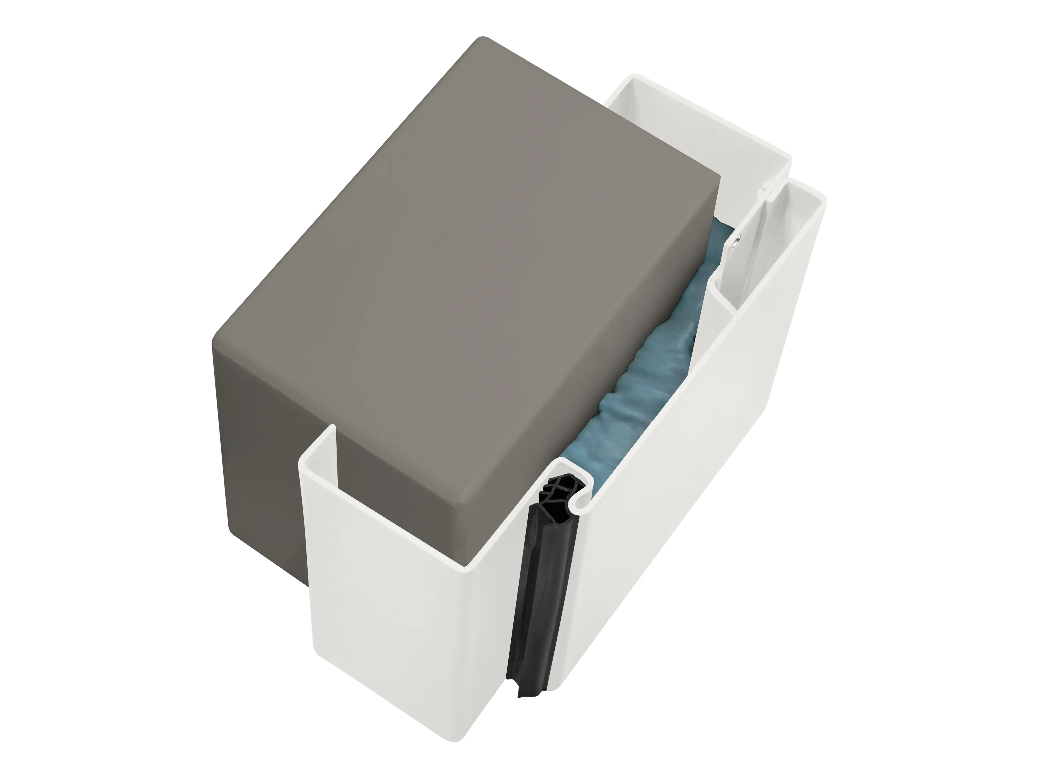 Hörmann Mauerwerkzarge Ständerwerkzarge 87,5 x 200 cm Links weiß