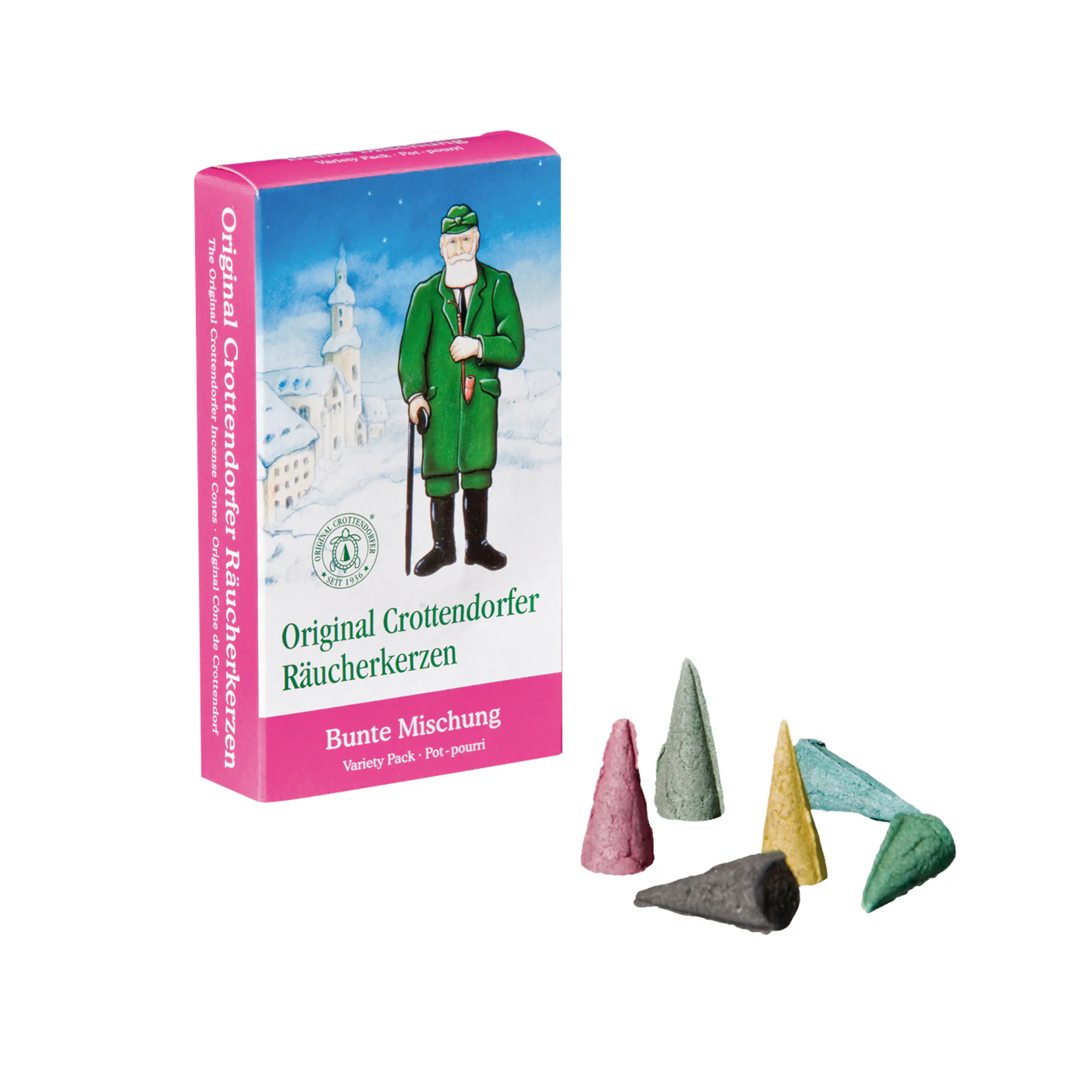 Crottendorfer Räucherkerzen Bunte Mischung 24 Stück