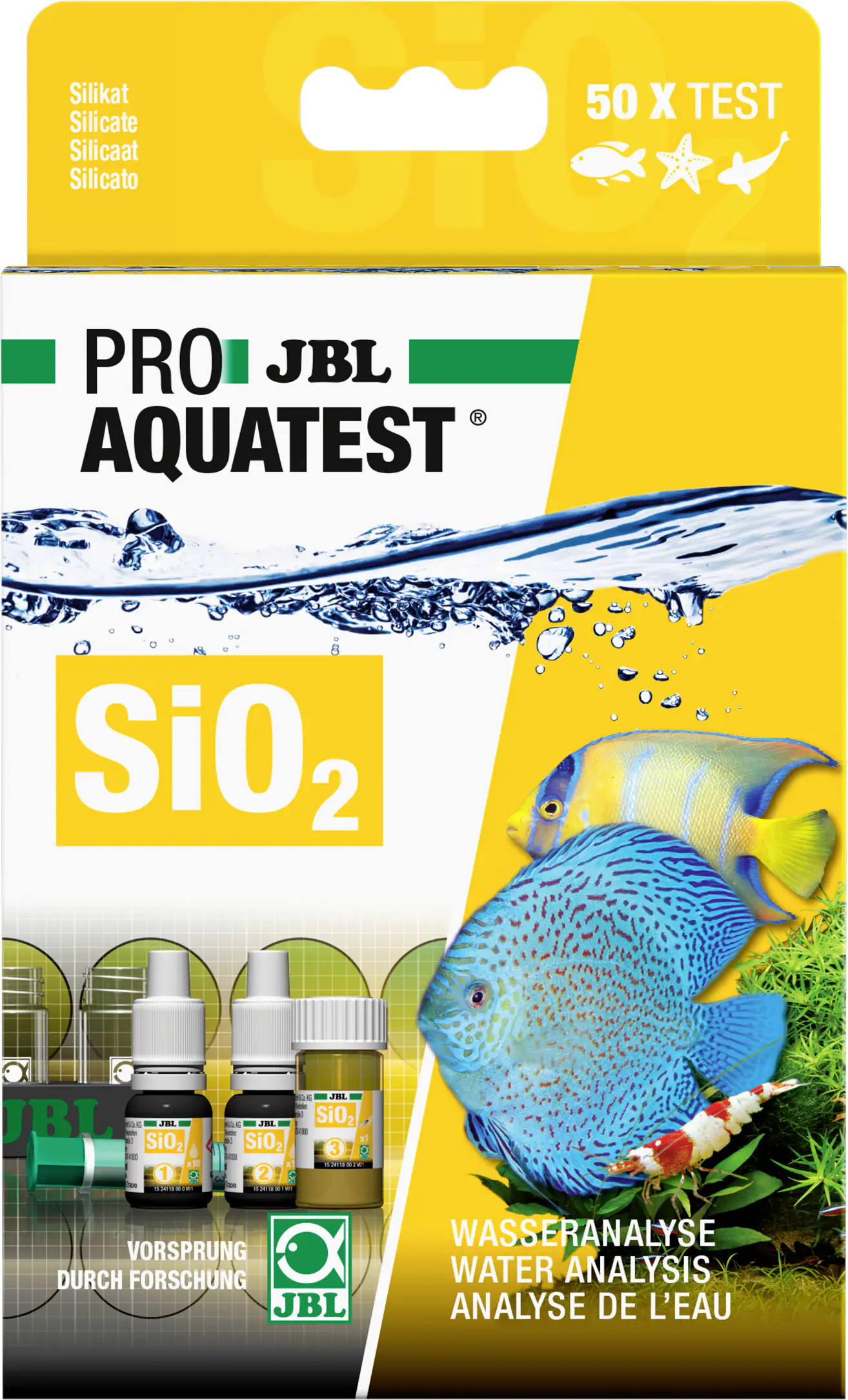 JBL PROAQUATEST SiO2 Silikat weiß / transparent / schwarz