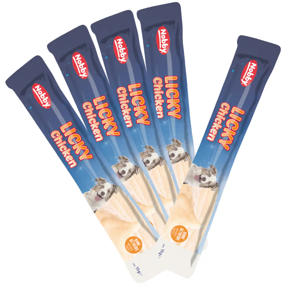 Nobby Hundesnack Adult Schleckcreme getreidefrei StarSnack 5 x 15 g Licky Chicken Nobby Hundesnack Adult Schleckcreme getreidefrei StarSnack 5 x 15 g Licky Chicken