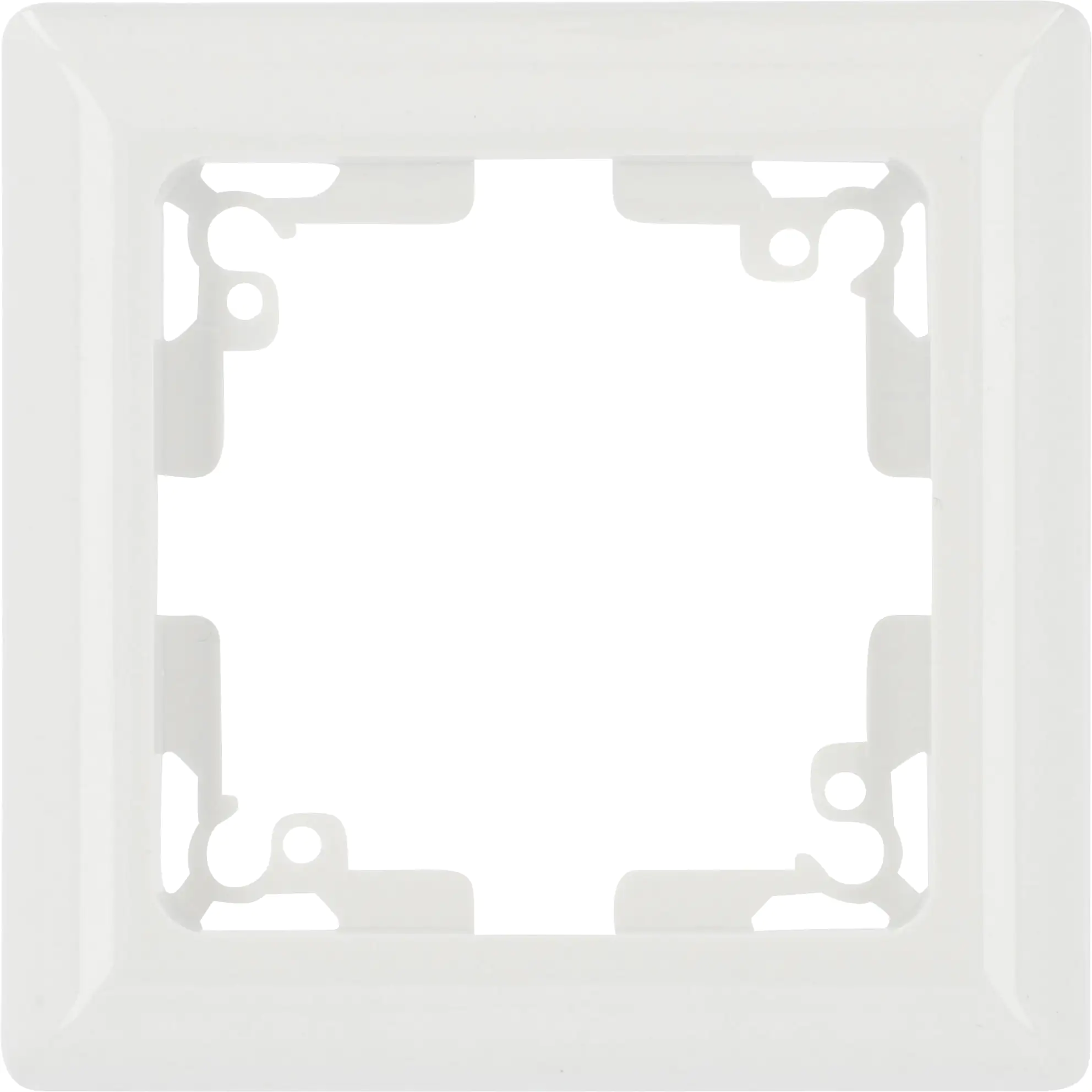 Unitec Abdeckrahmen 1-fach Genua ultraweiß