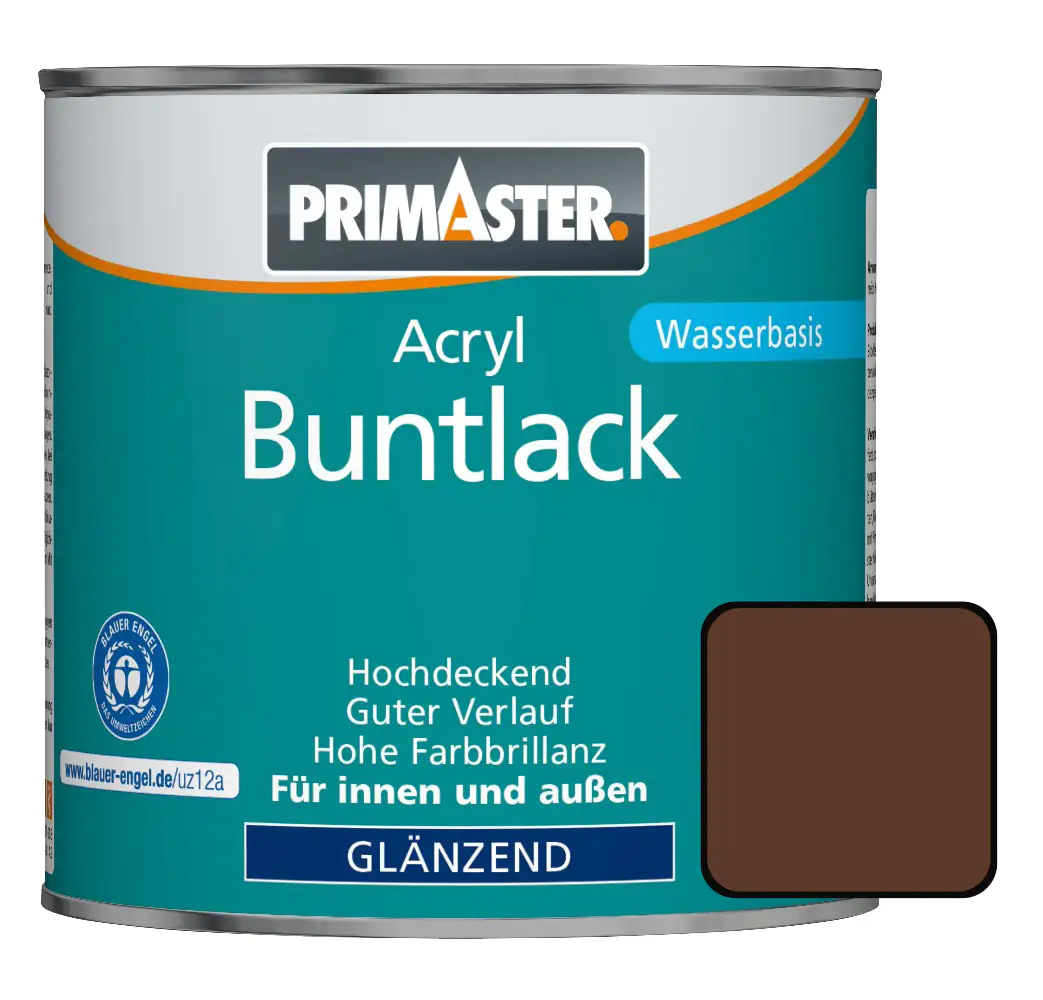 Primaster Acryl Buntlack RAL 8011 375 ml nussbraun glänzend
