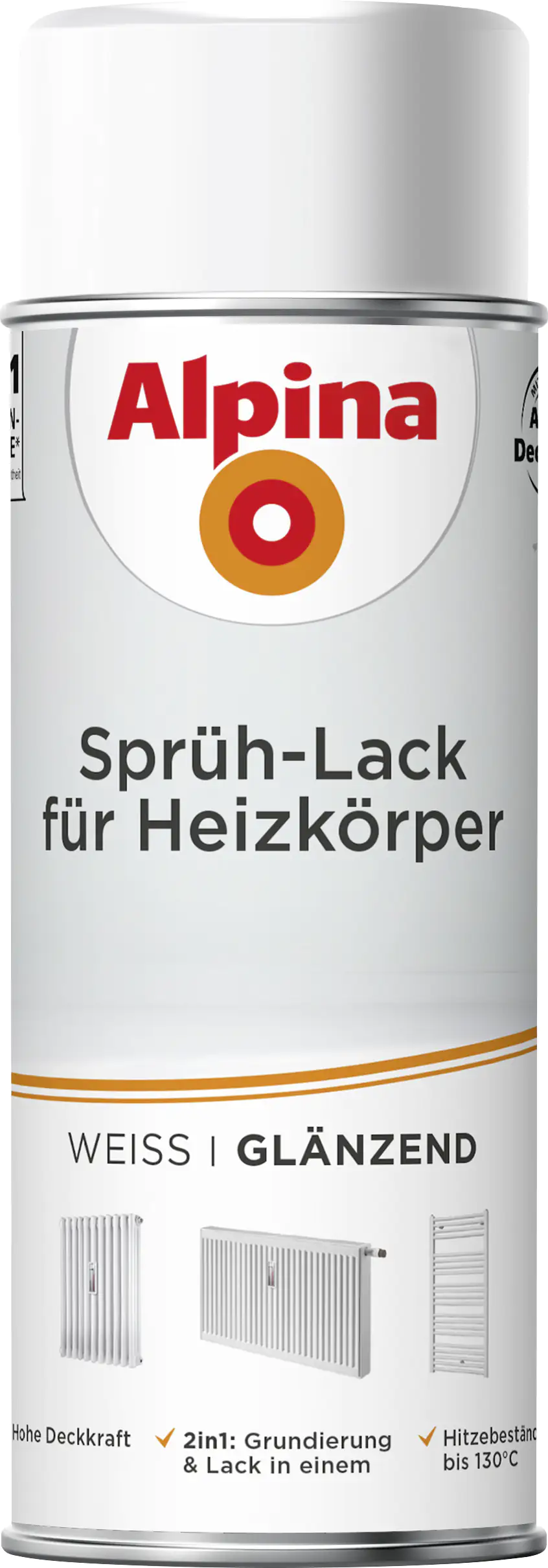 Alpina Sprühlack für Heizkörper 400 ml weiß glänzend