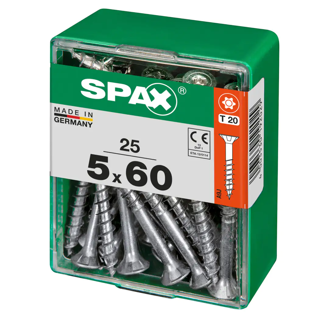 Spax Universalschrauben 5.0 x 60 mm TX 20 - 25 Stk.