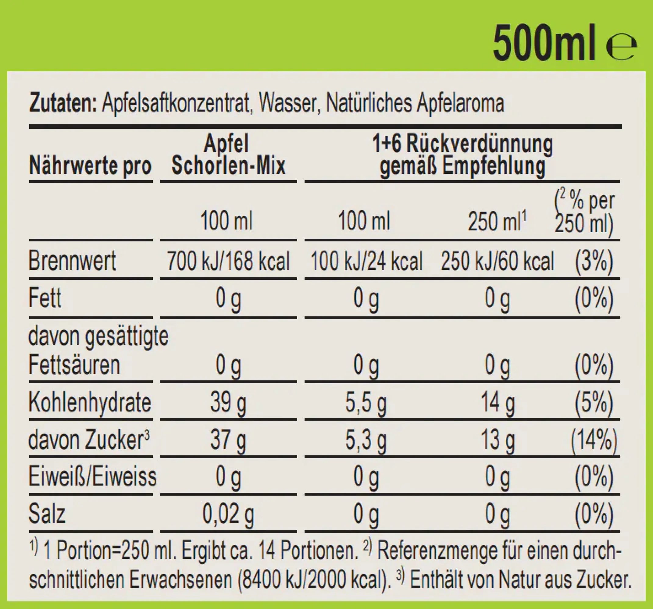 Sodastream Sirup Apfel Schorlen-Mix 500 ml