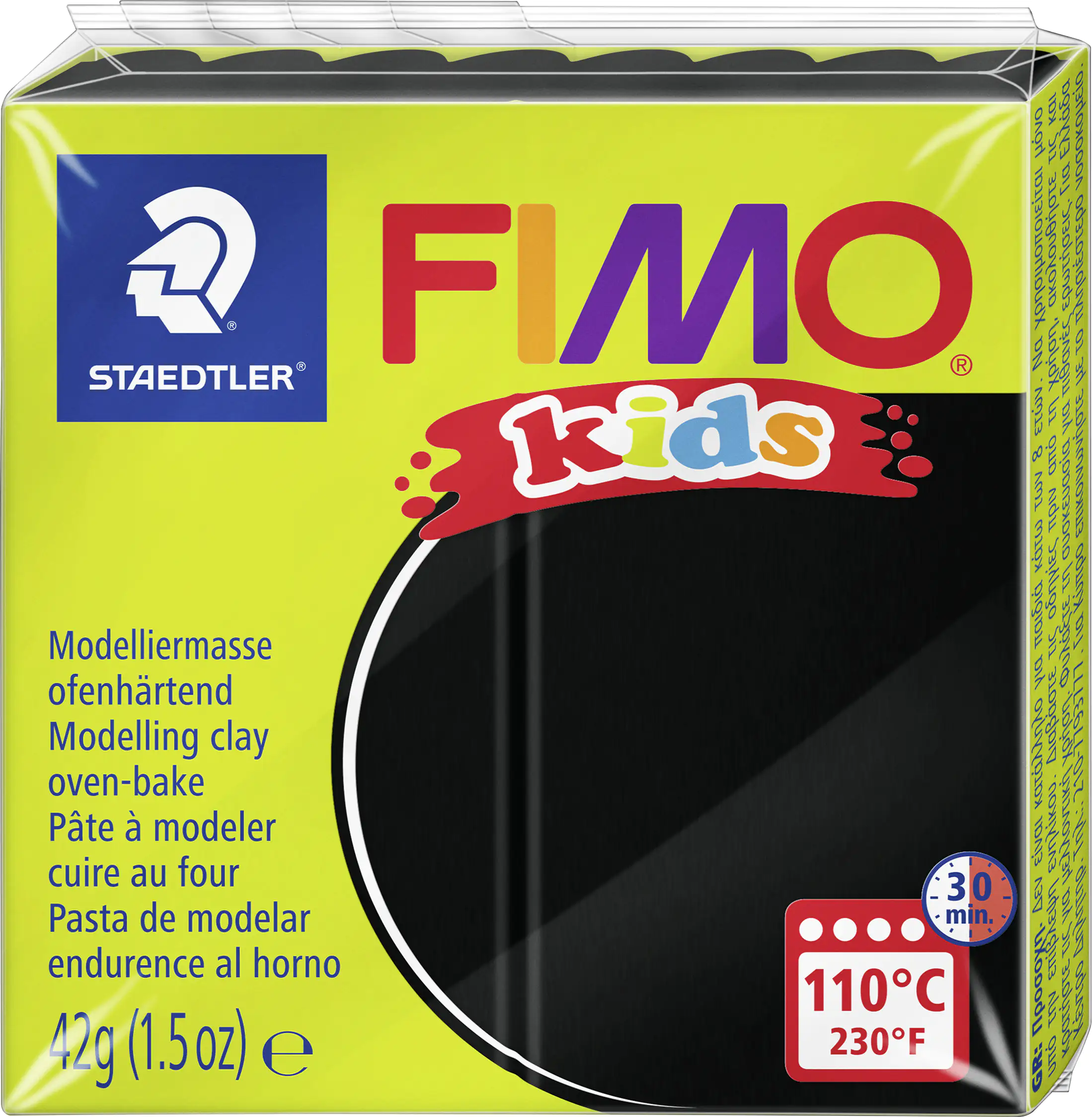 Fimo Kids Modelliermasse schwarz 42 g