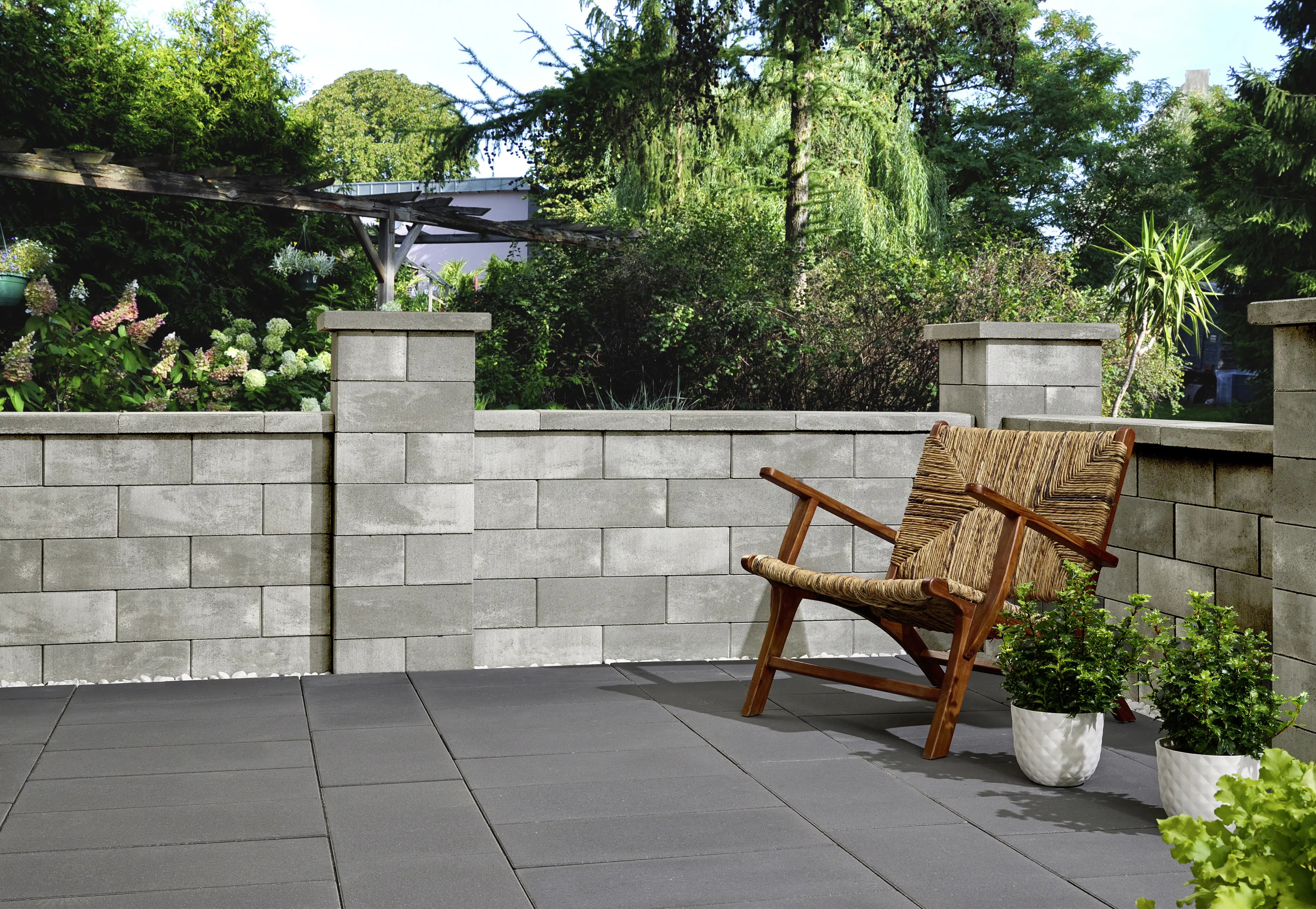 Kann Mauerabdeckung Lindeza 40 x 28 x 6 cm grau-alpin