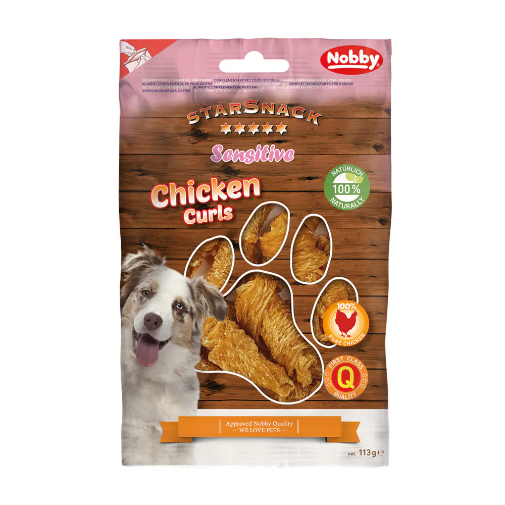 Nobby StarSnack Sensitive Hundeleckerli Chicken Curls 113 g