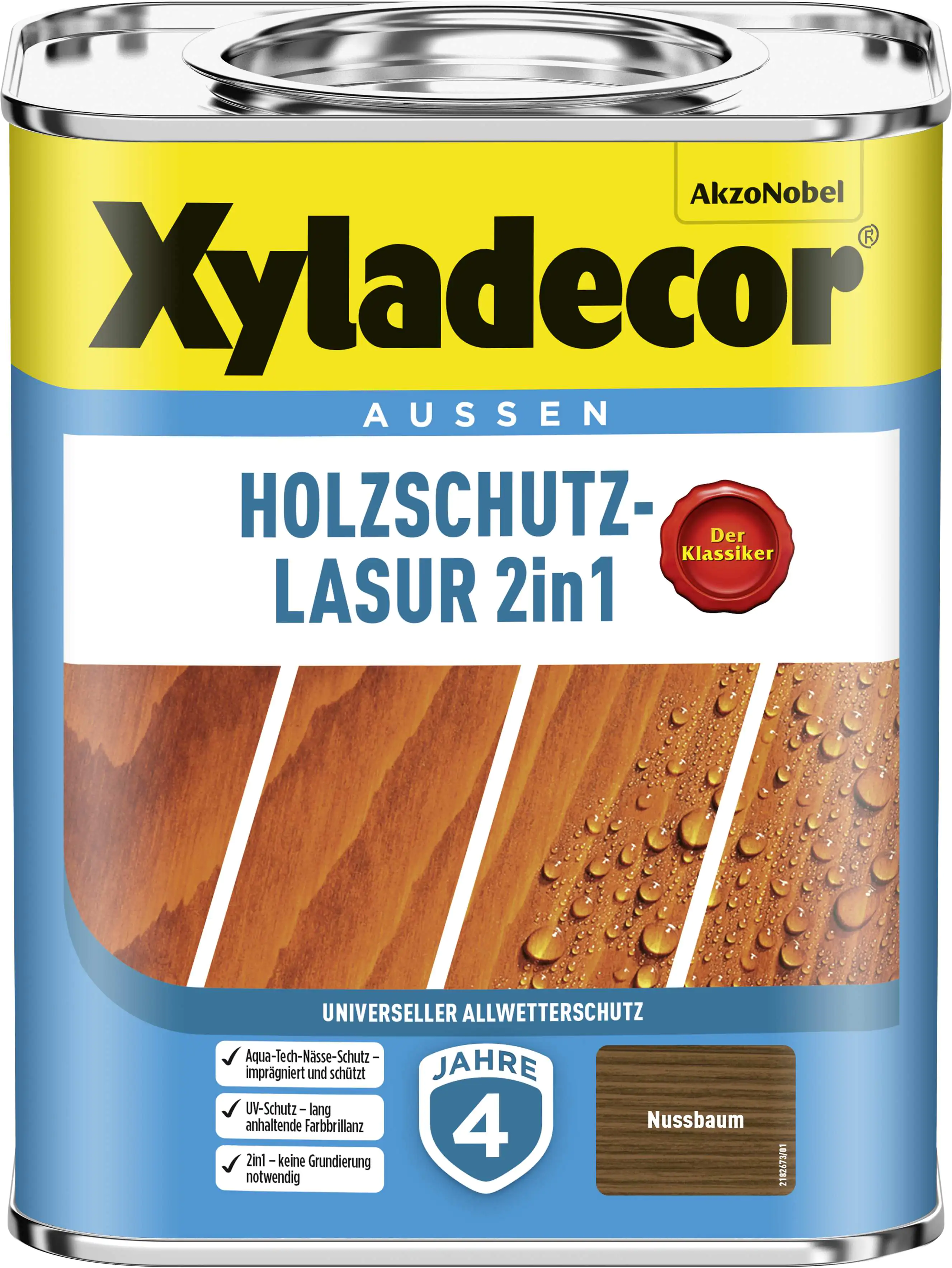 Xyladecor Holzschutzlasur 750 ml nussbaum 2in1 Xyladecor Holzschutzlasur 750 ml nussbaum 2in1
