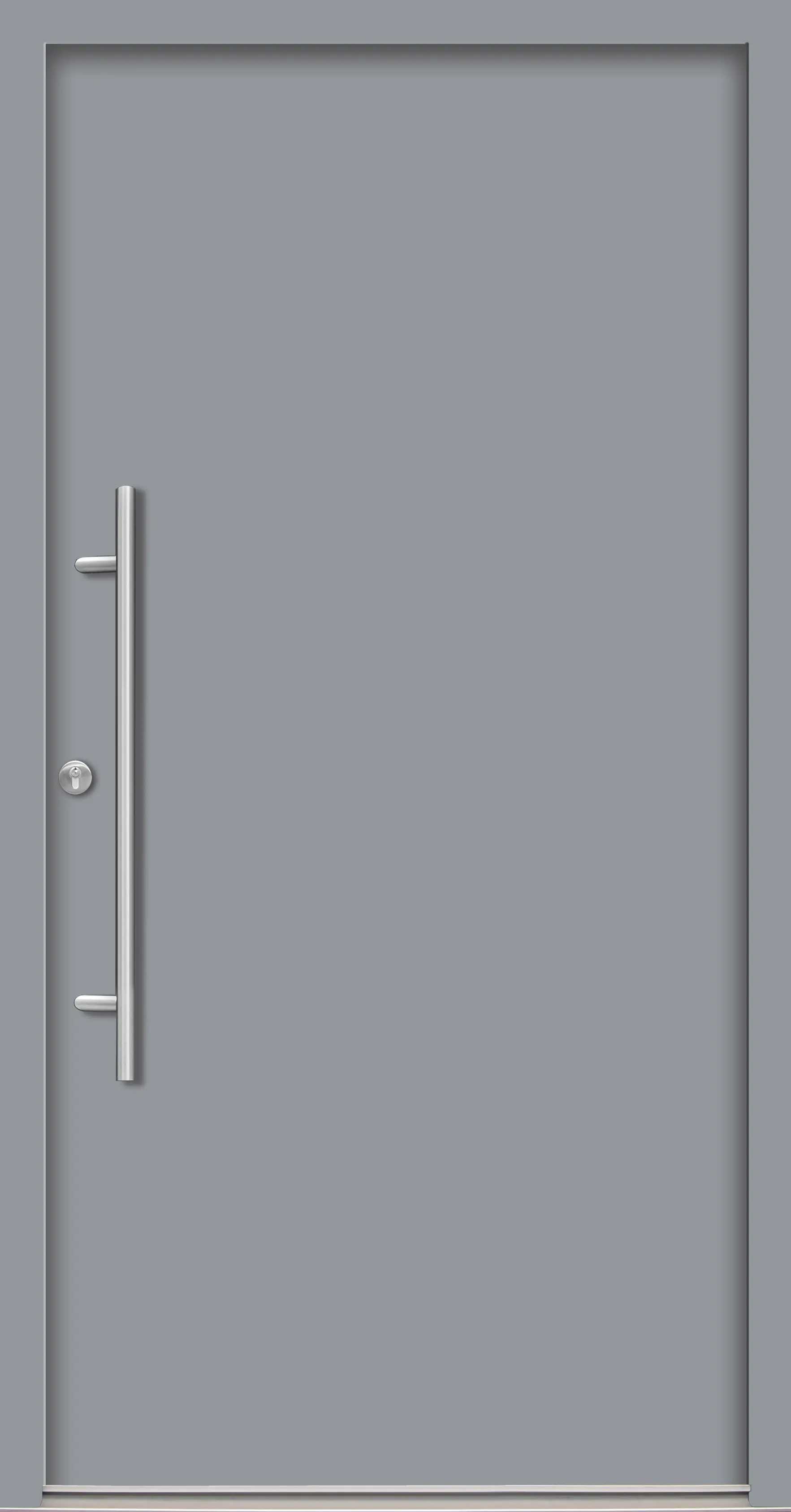 Splendoor Haustür Passivedoor Premium B05 Grau DIN Links 110 x 210 cm