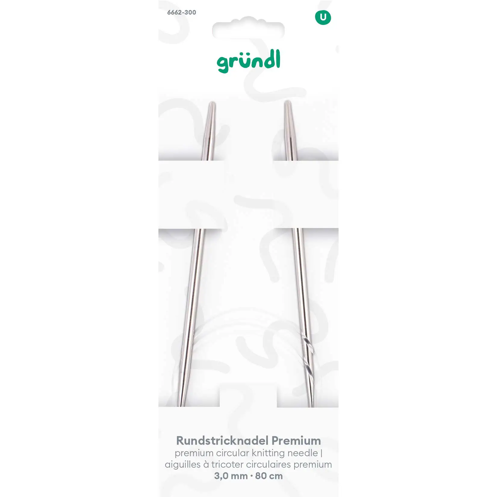 Gründl Rundstricknadel Premium Ø 3 mm x 80 cm