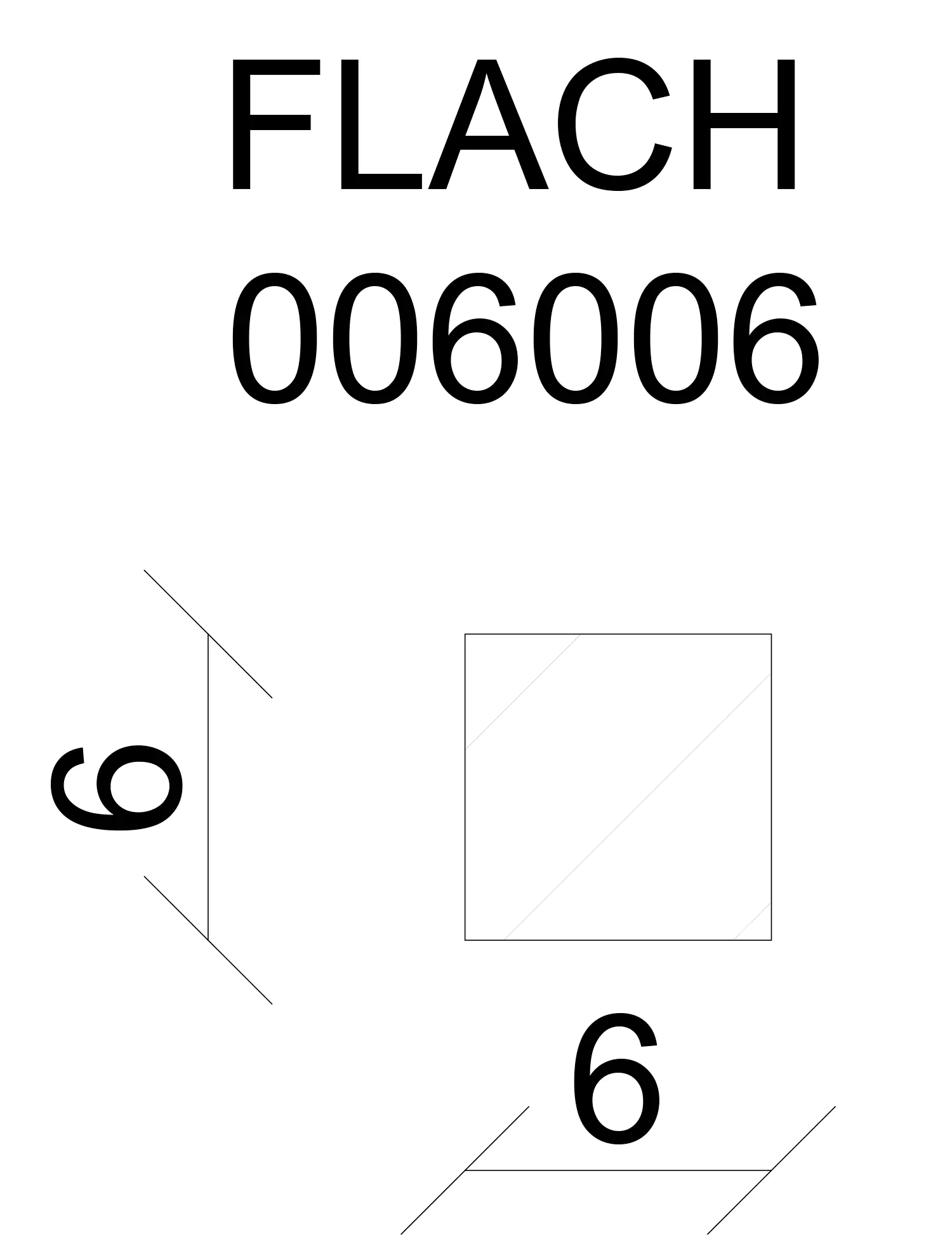 FN Neuhofer Flachleiste 100 cm 6 x 6 mm Fichte/Kiefer