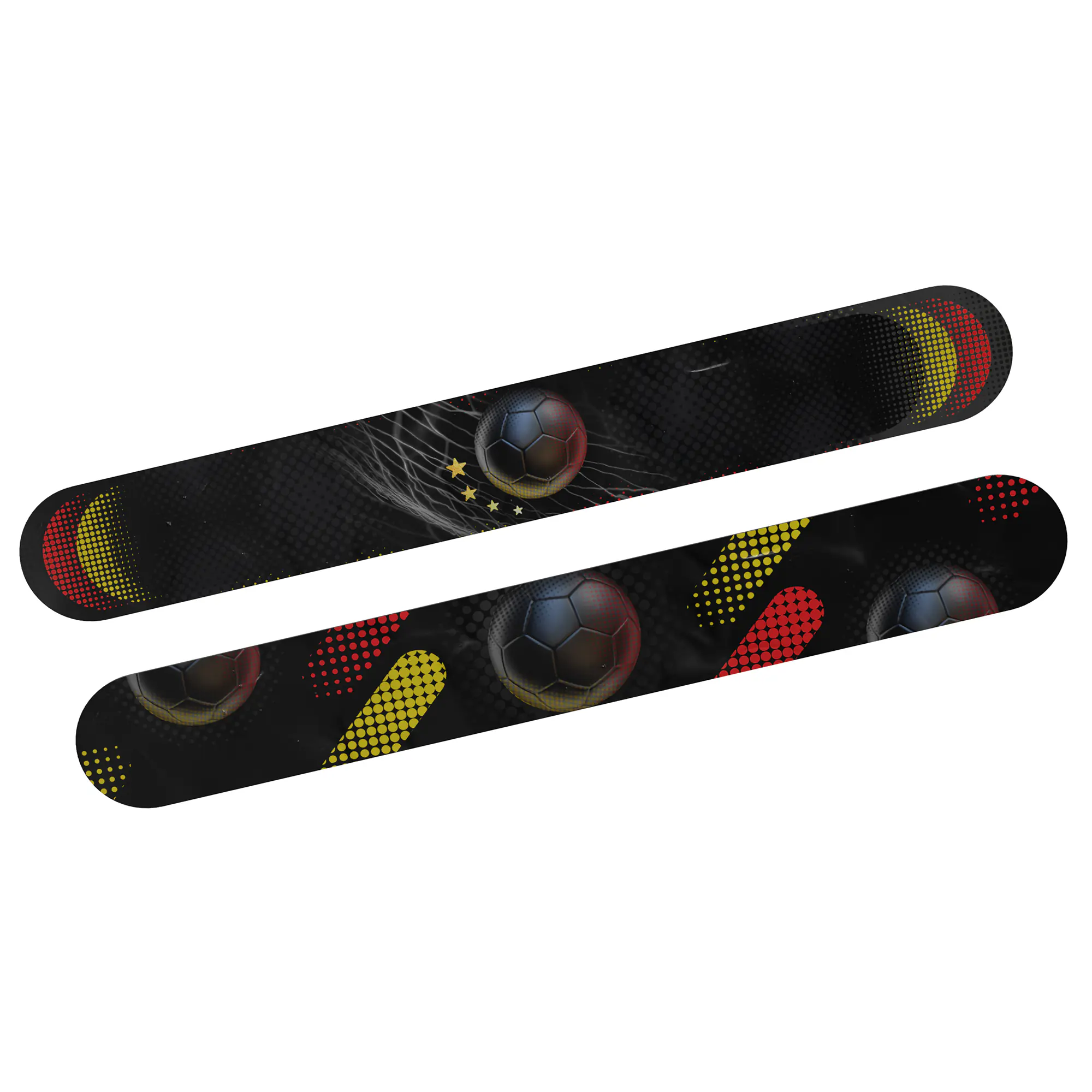 Slapband Fußball 4 Sterne bunt 23 x 5 cm 2 Stück