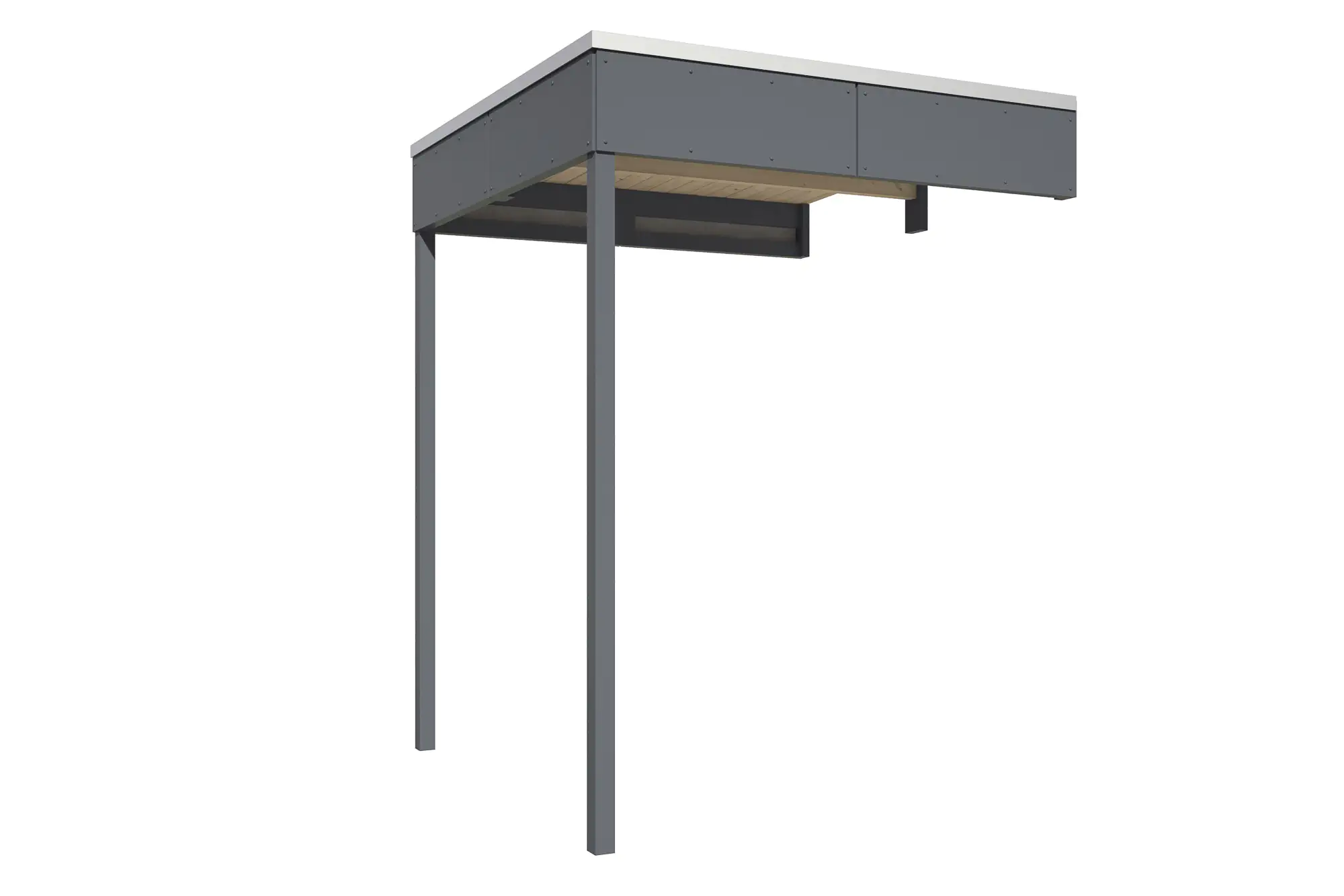 SKAN HOLZ Seitliche Überdachung für CrossCube 168 x 169 cm Gr. 2 Schiefergrau SKAN HOLZ Seitliche Überdachung für CrossCube 168 x 169 cm Gr. 2 Schiefergrau