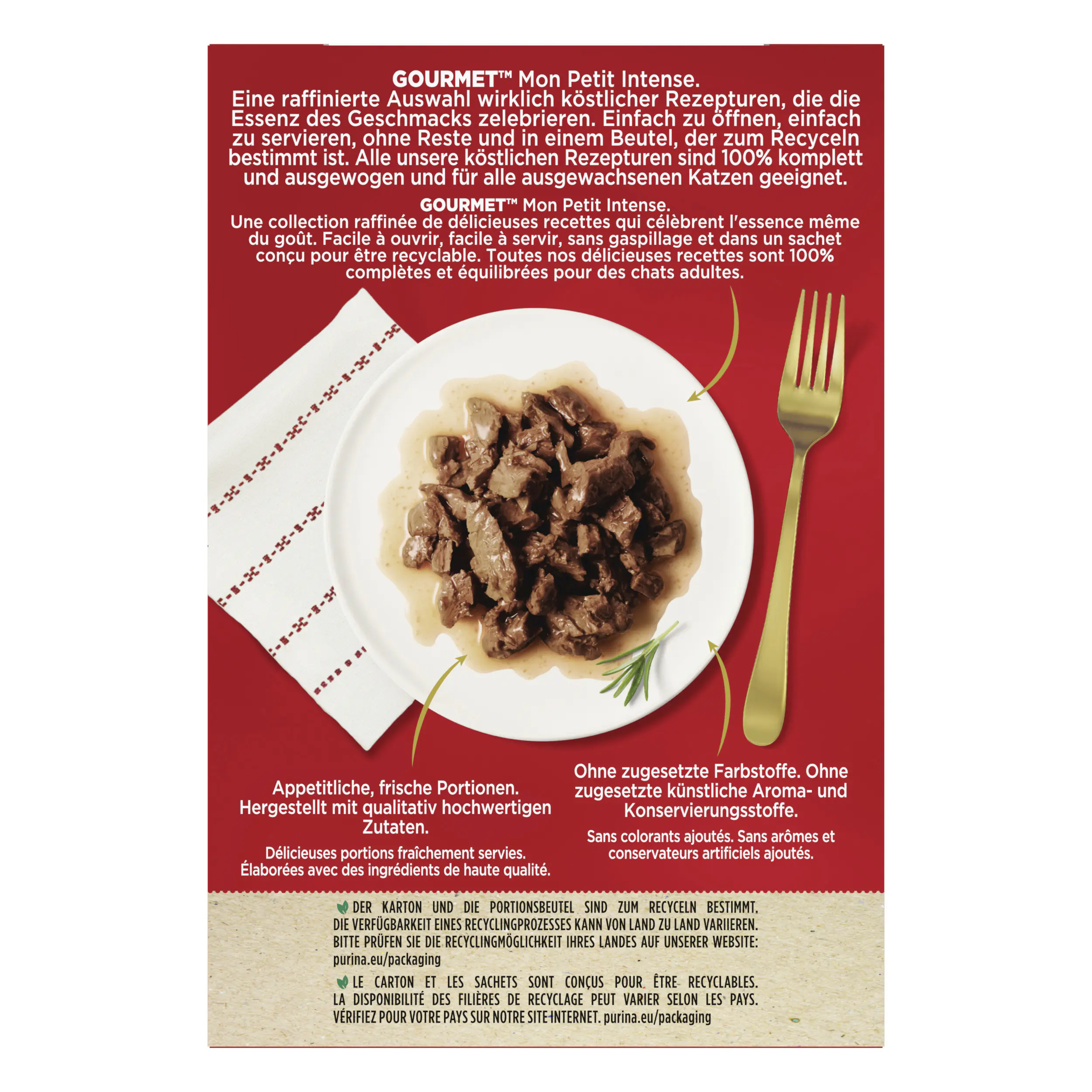 Gourmet Mon Petit mit Rind Kalb und Lamm 6x 50g Gourmet Mon Petit