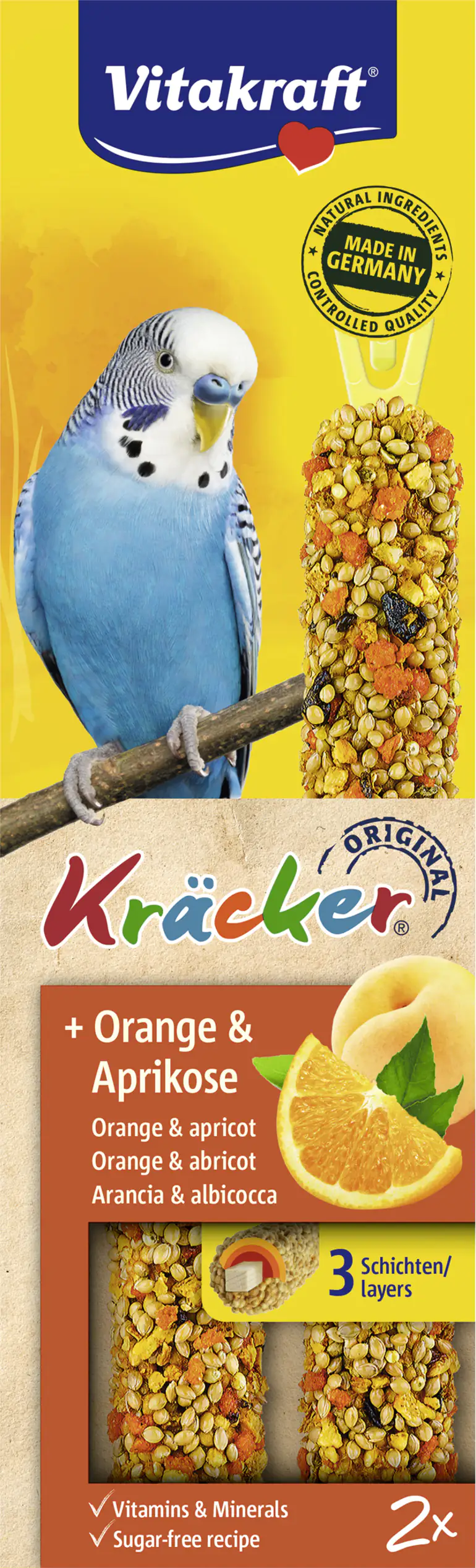 Vitakraft Kräcker® Orange & Aprikose 2 Stück / 60 g