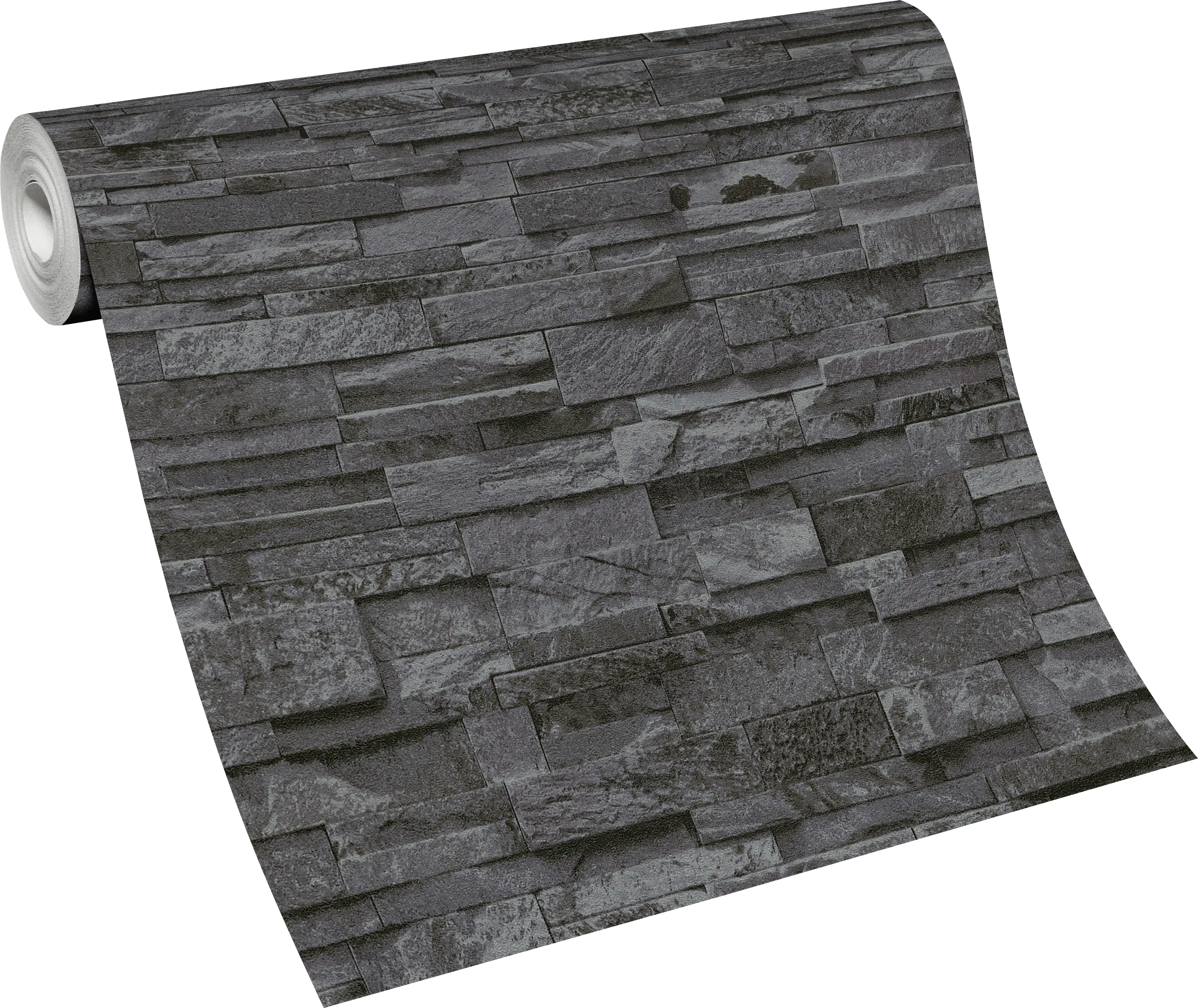 Erismann Vliestapete 02363-40 Stein schwarz 10,05 x 0,53 m