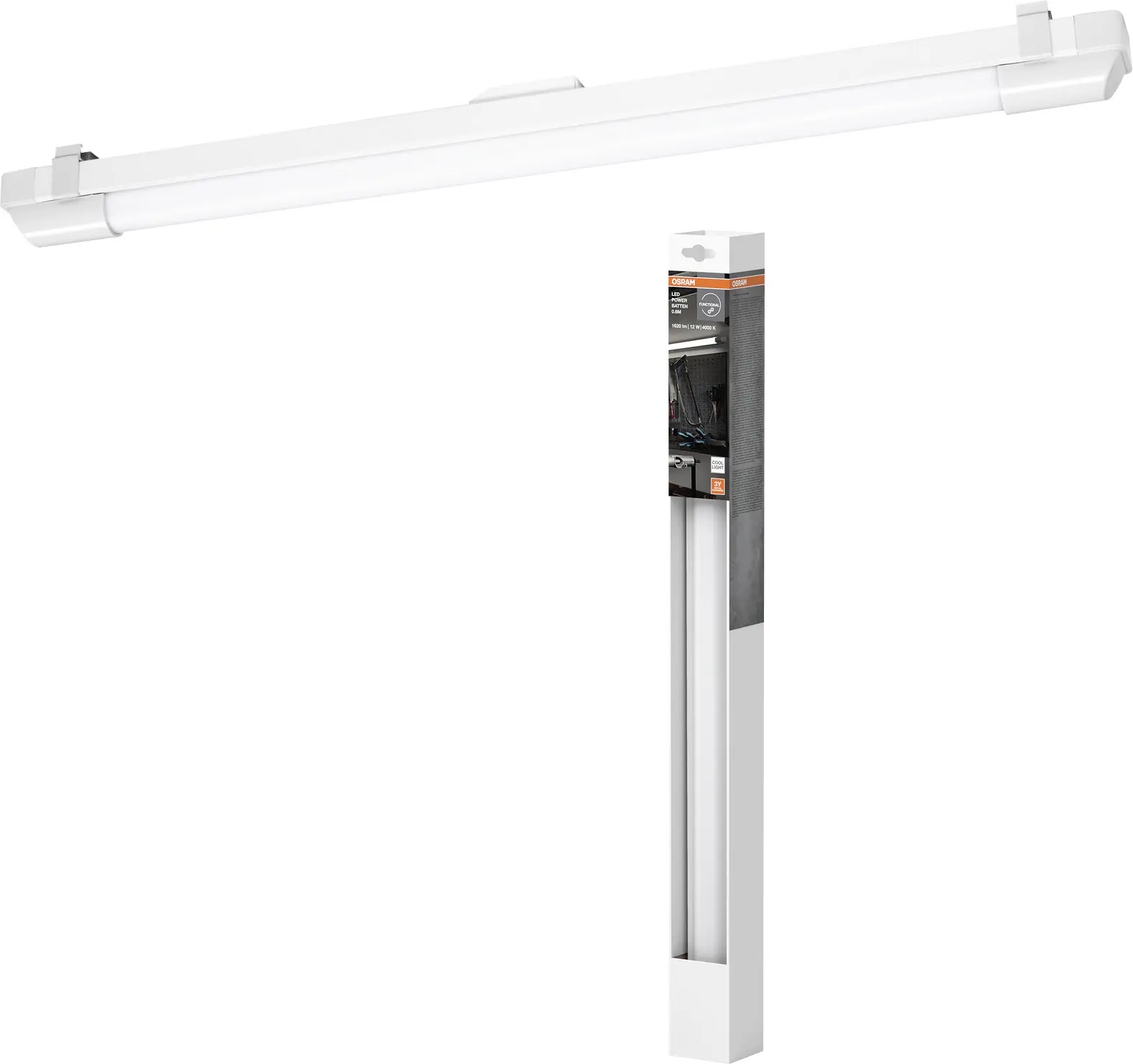 Osram LED Lichtleiste Power Batten weiß 60 cm 12 W kaltweiß Osram LED Lichtleiste Power Batten weiß 60 cm 12 W kaltweiß