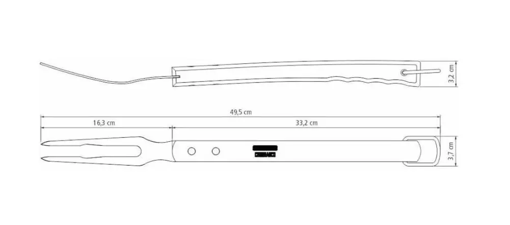 Tramontina Tranchiergabel Extreme, 47 cm Tramontina Tranchiergabel Extreme, 47 cm