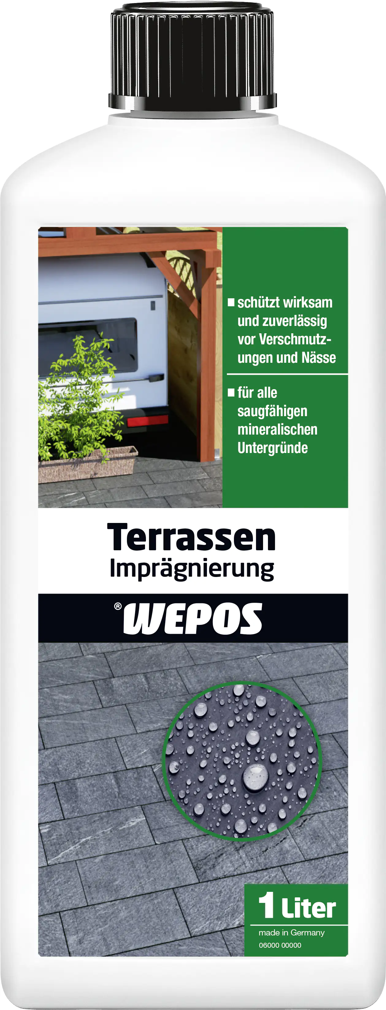 4250295103788 Wepos Terrassenimprägnierung 1 L