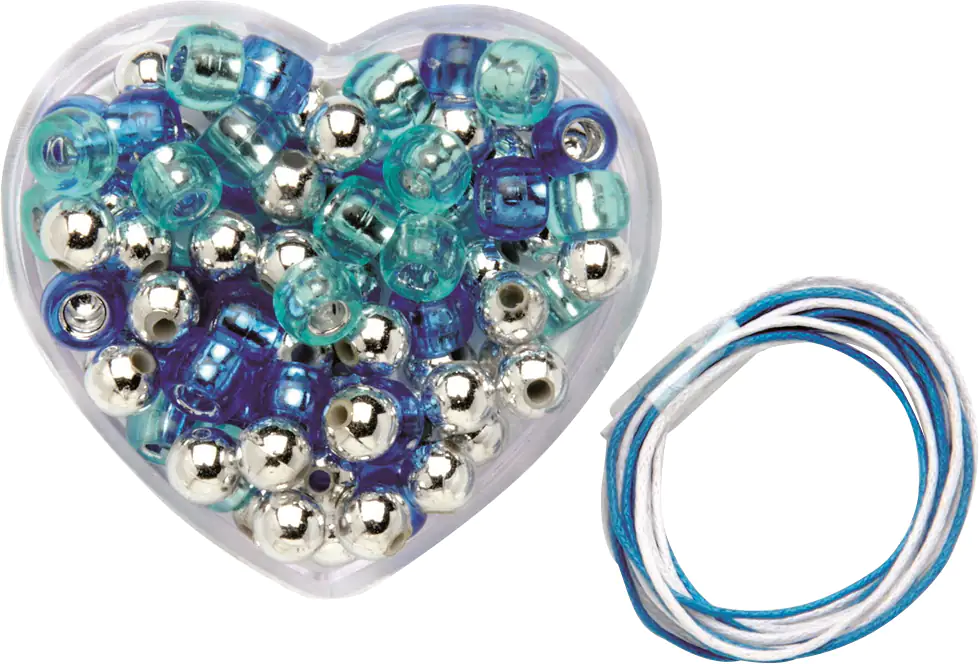 Glorex Kinderschmuck Kette 6,5 x 6 x 3cm blau