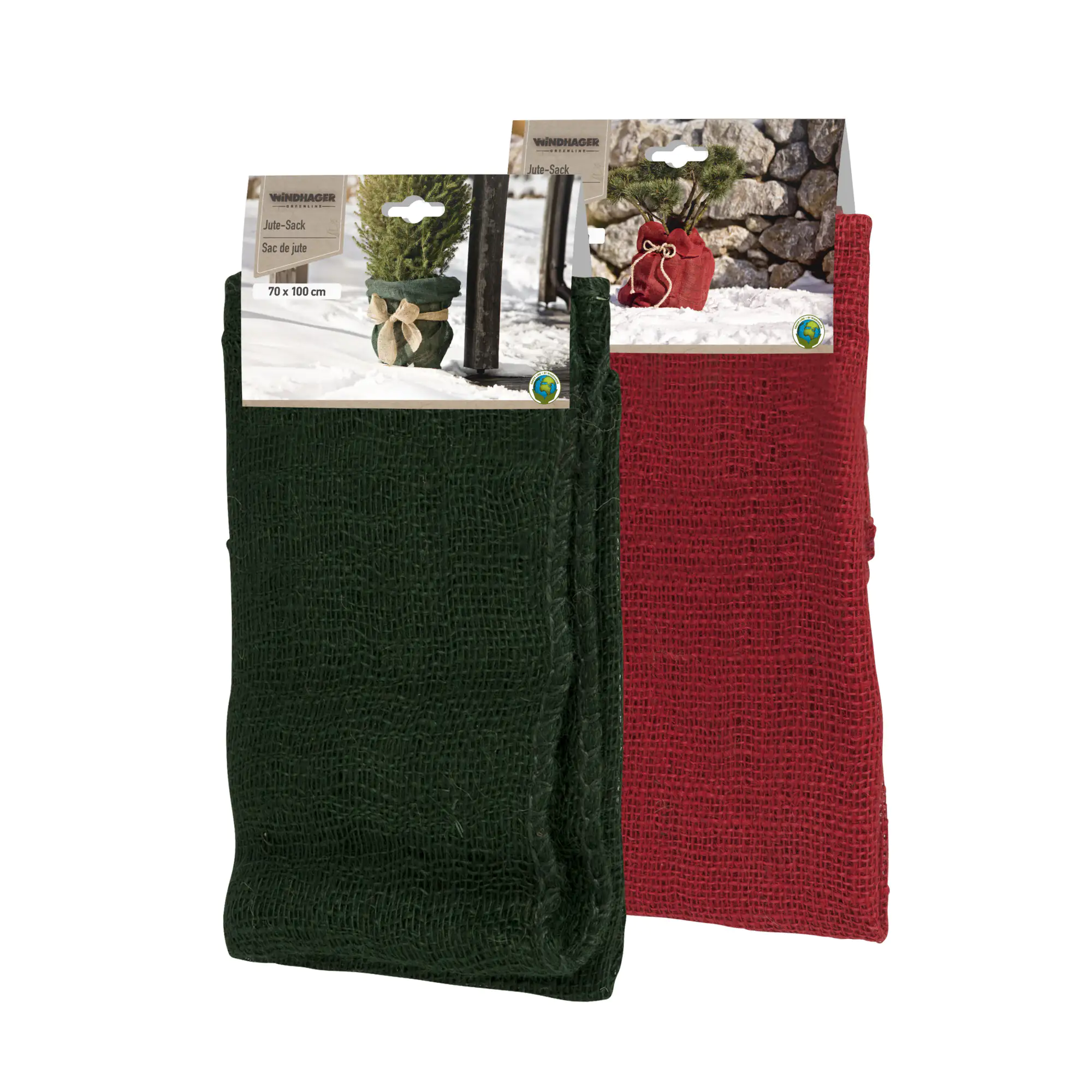 Windhager Jute-Sack 70 x 100 cm, rot