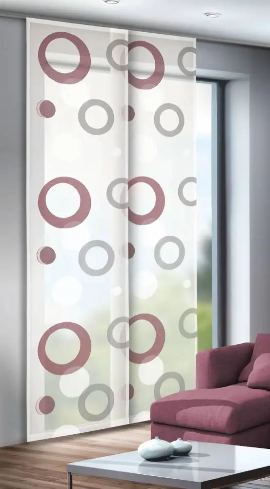 Neusser Collection Flächenvorhang rot, 245 x 60 cm