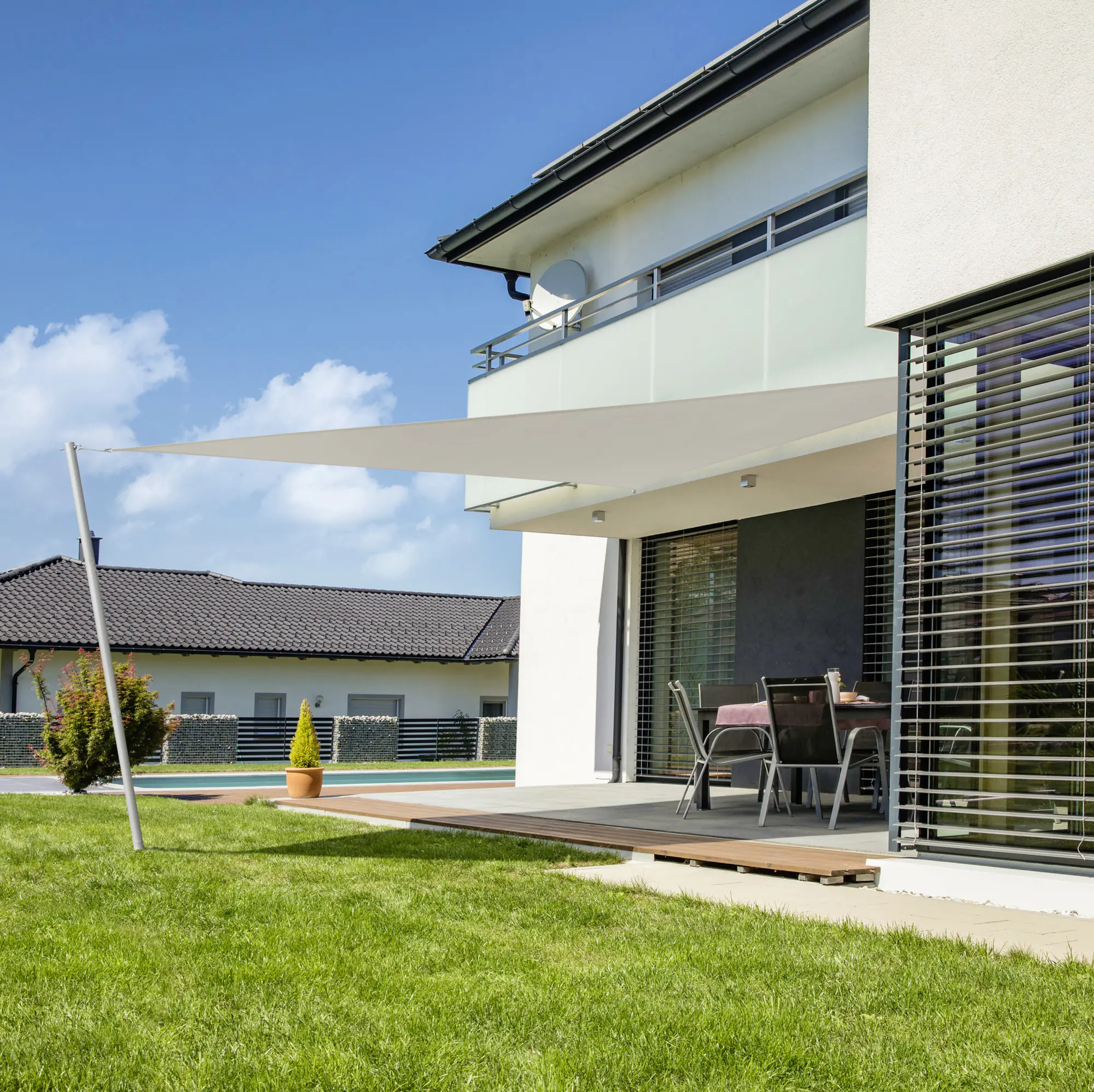 Windhager Sonnensegel Cannes cream 5 x 5 x 5 m