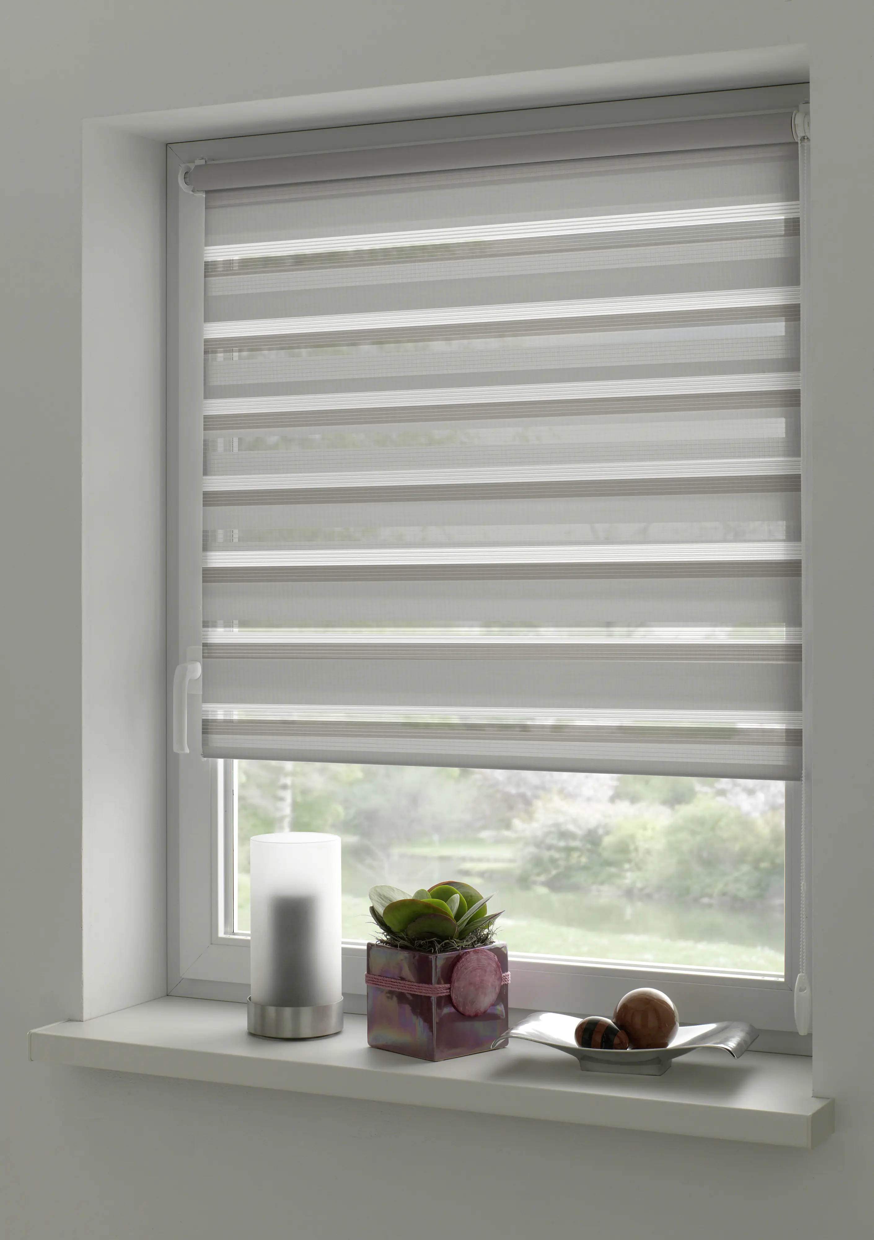 Gardinia EasyFix Doppelrollo grau 60 x 150 cm Gardinia EasyFix Doppelrollo grau 60 x 150 cm