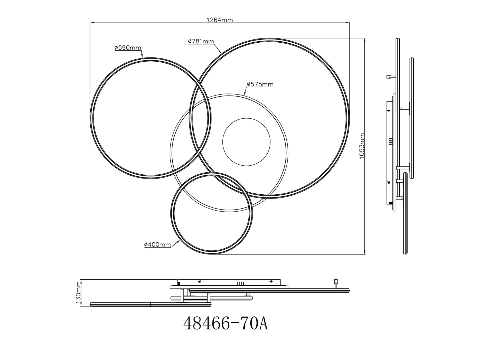 Globo LED-Deckenleuchte INVERTINA silberfarben Globo LED-Deckenleuchte INVERTINA silberfarben