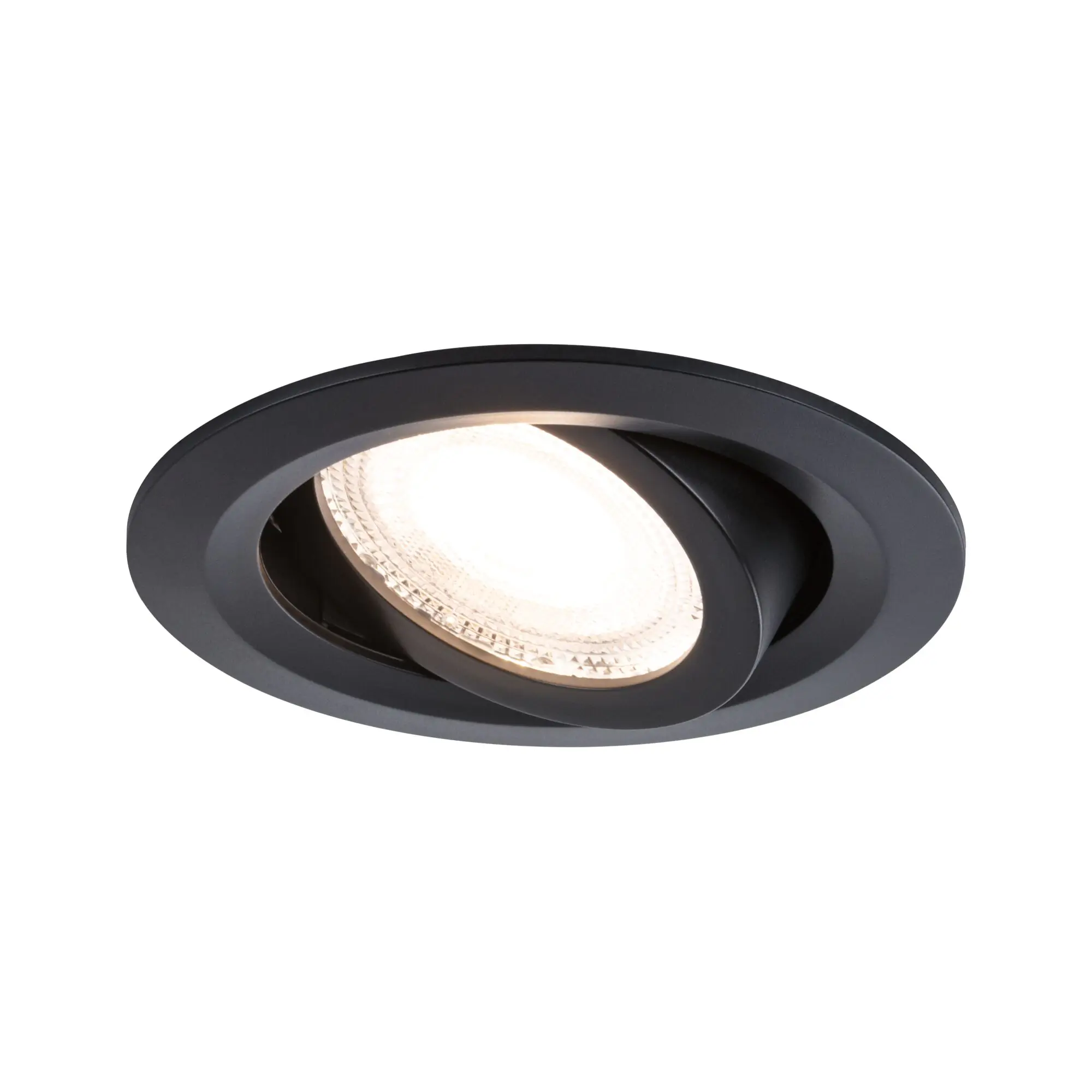 Paulmann LED-Einbauleuchte Fixed 3er Set 570 lm Ø 8,2 cm warmweiß schwarz