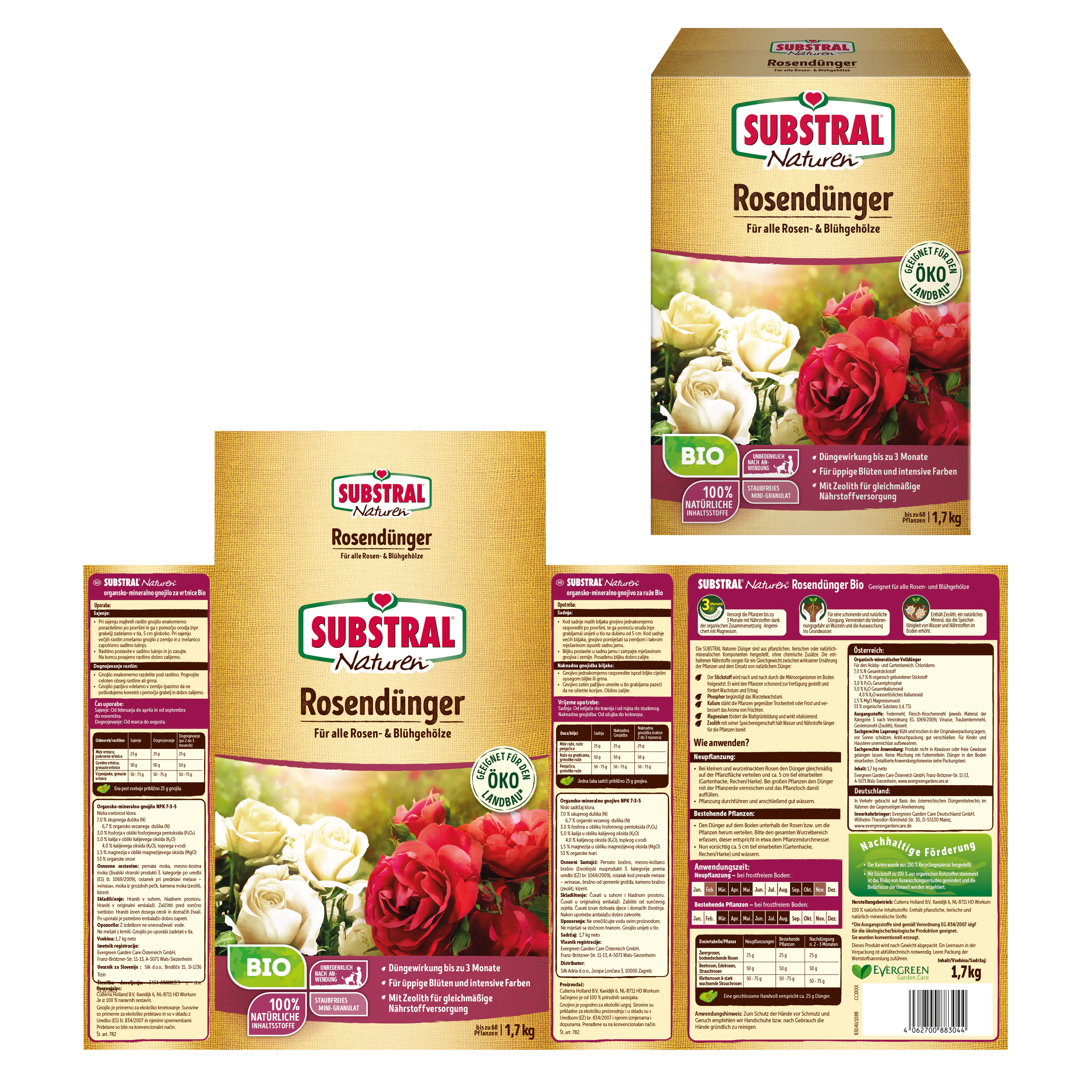 Naturen Bio Rosendünger 1,7 kg Naturen Bio Rosendünger 1,7 kg