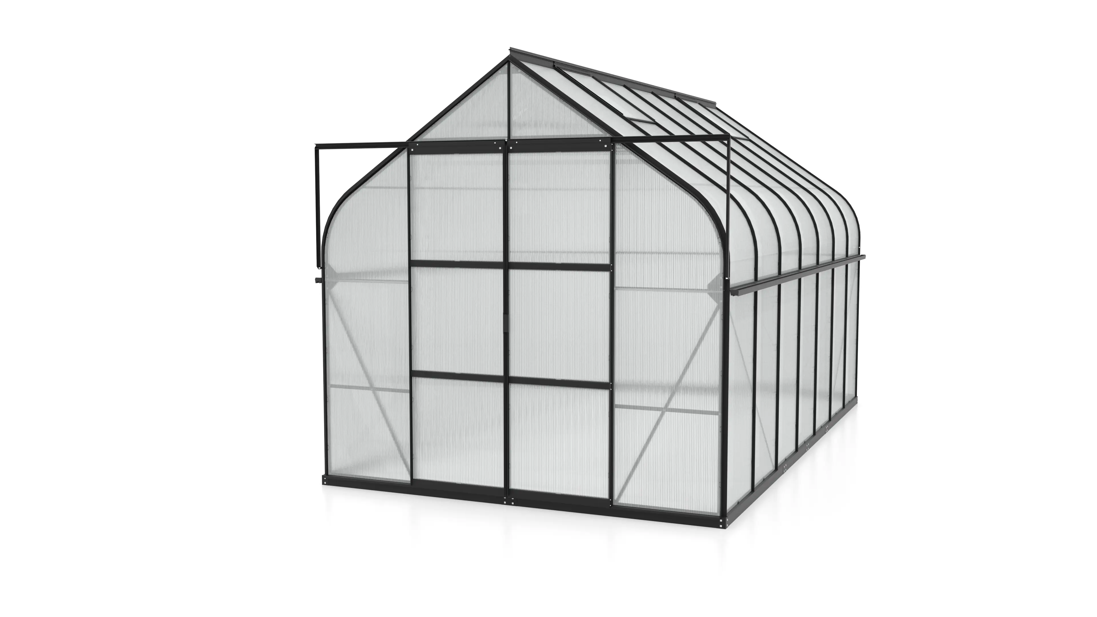 Vitavia Gewächshaus-Set-Set Dione 11500 HKP 4 mm schwarz 254 x 441 cm